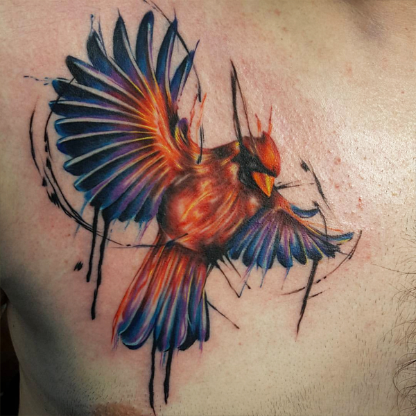 Watercolor bird