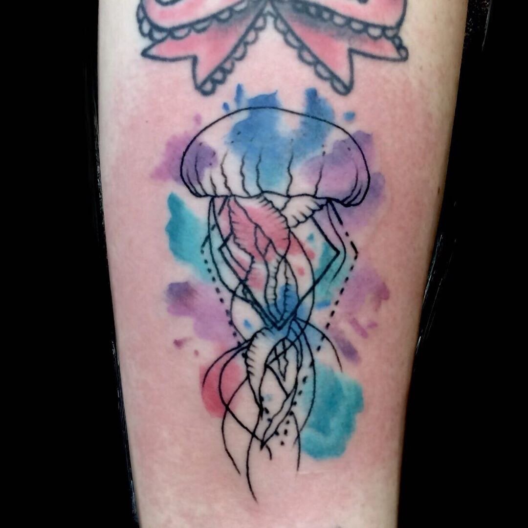 watercolor  jellyfish