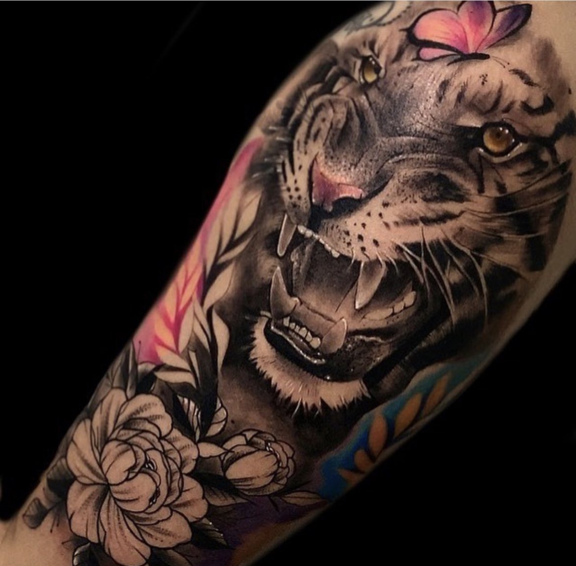 tiger floral 