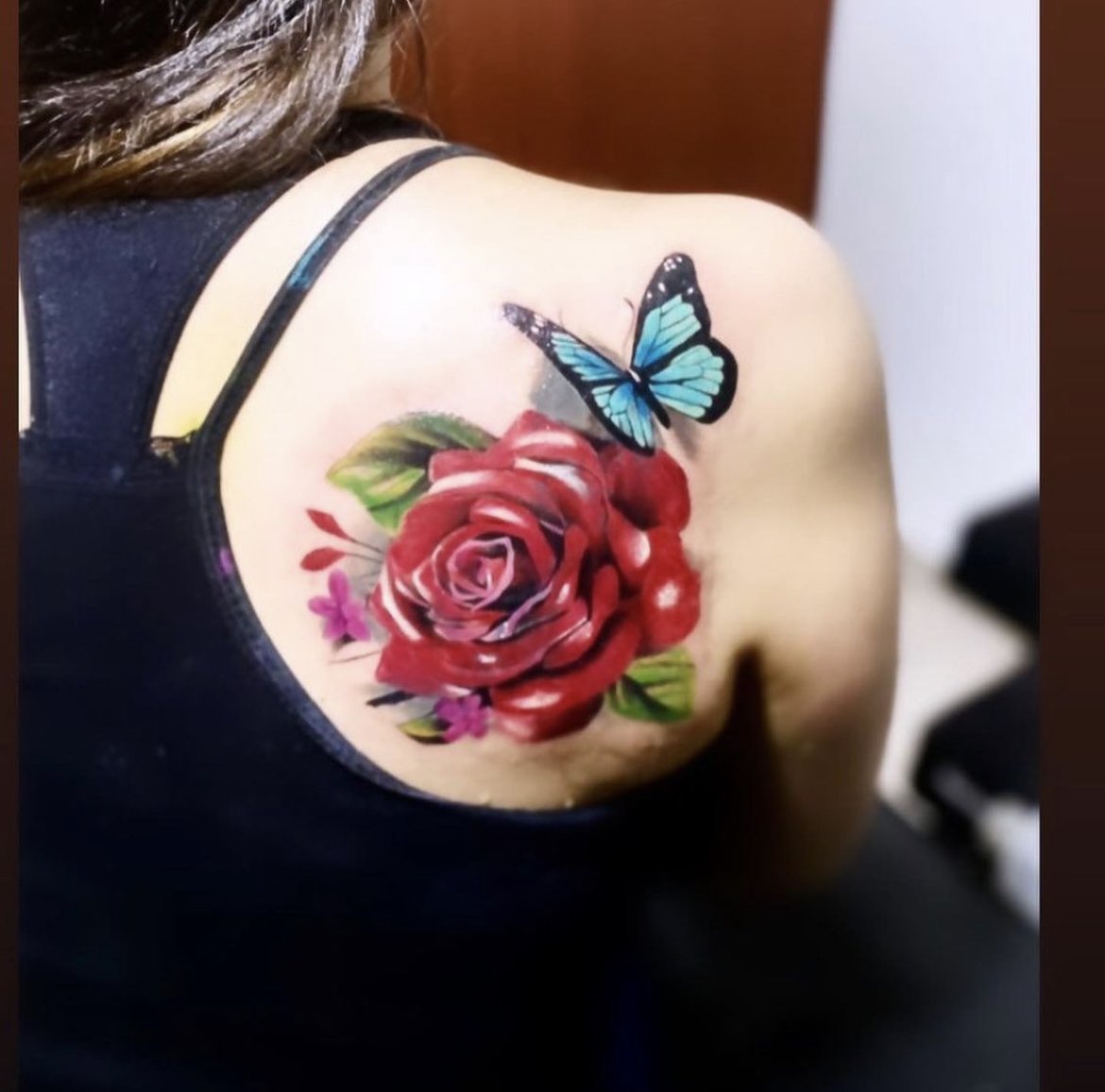 Flowers and butterfly  