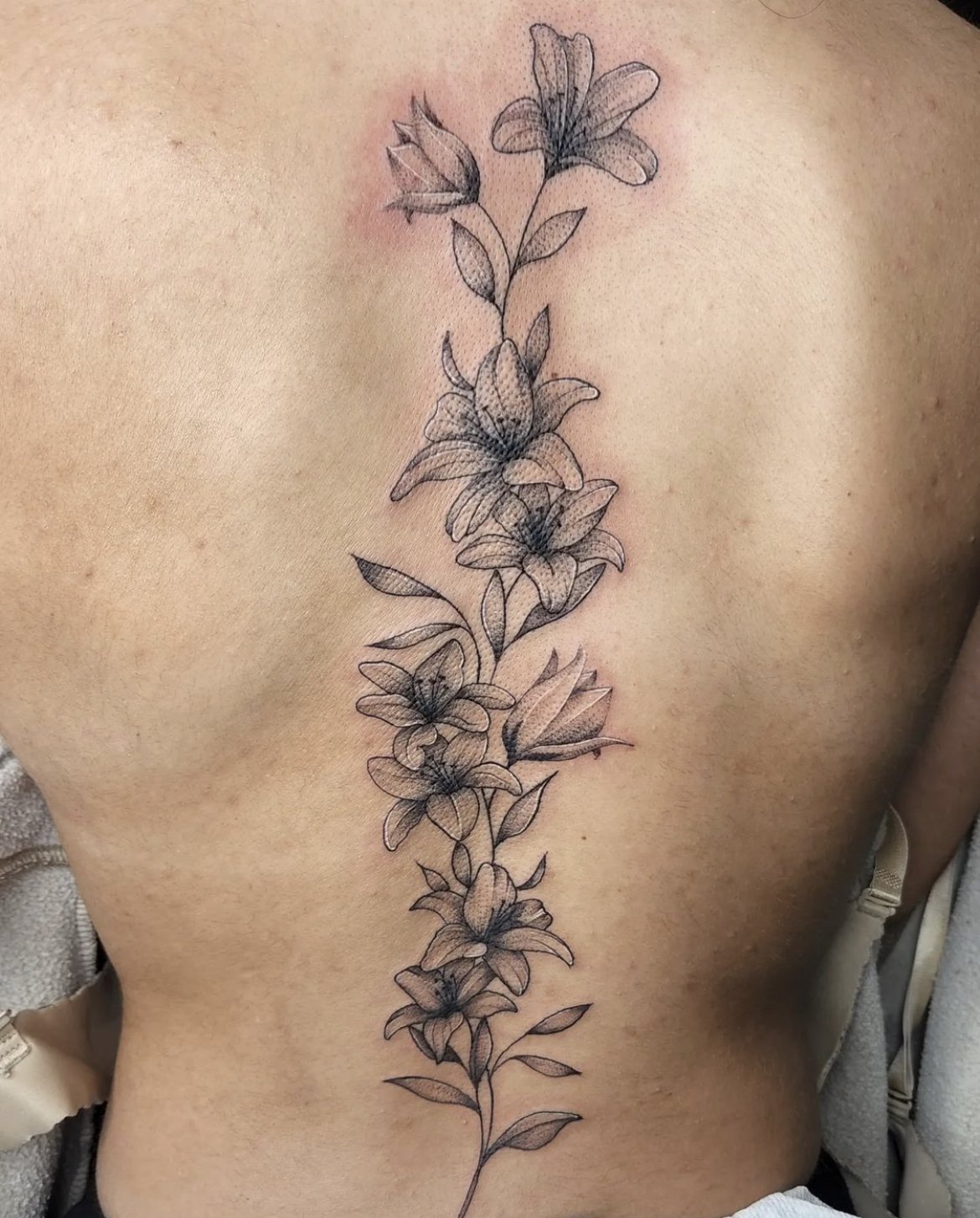 flowers linework