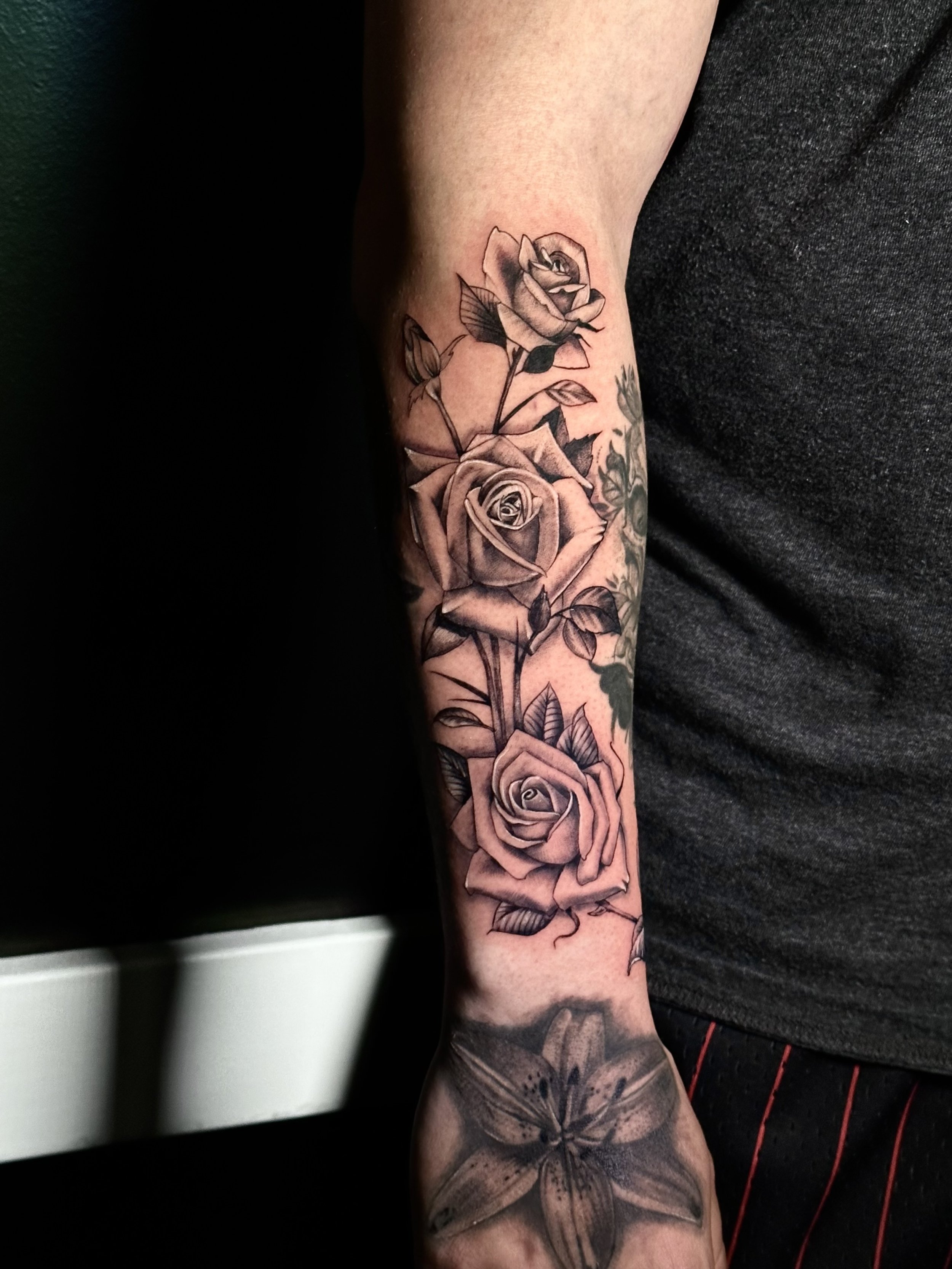 Blackwork roses