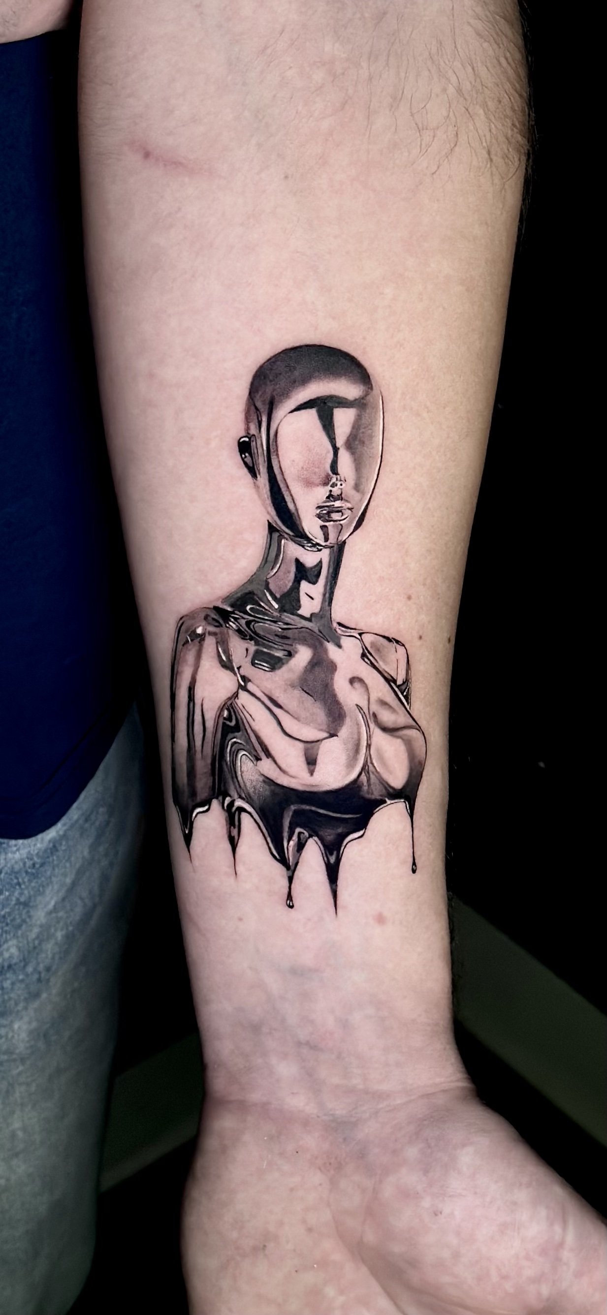 Metallic woman