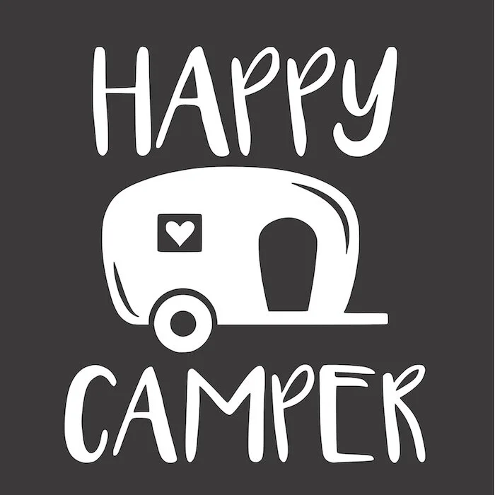 Happy Camper - Stencil — Rustic Chalk Decor happy-camper-stencil-rustic-chalk-decor