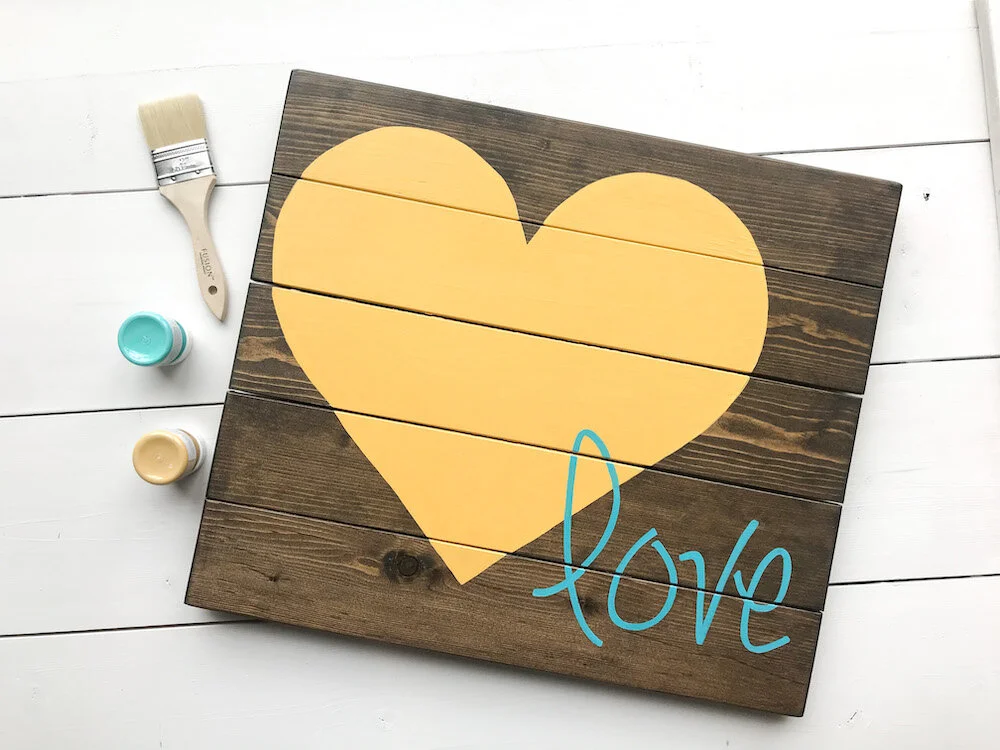 Stained Plank Wood Sign - Various Designs - DIY Kit