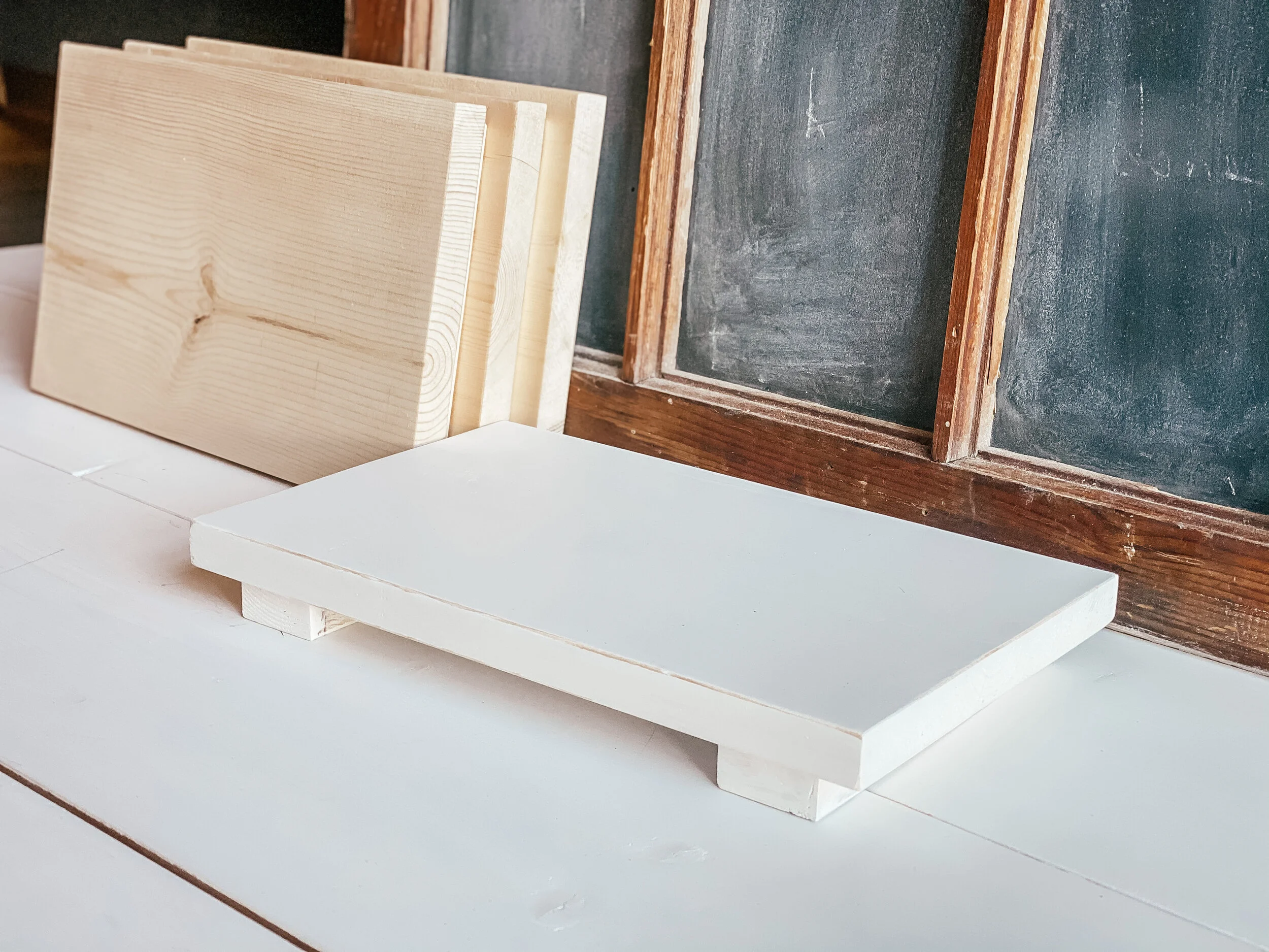 Wood Riser Stand | Painted | DIY Kit