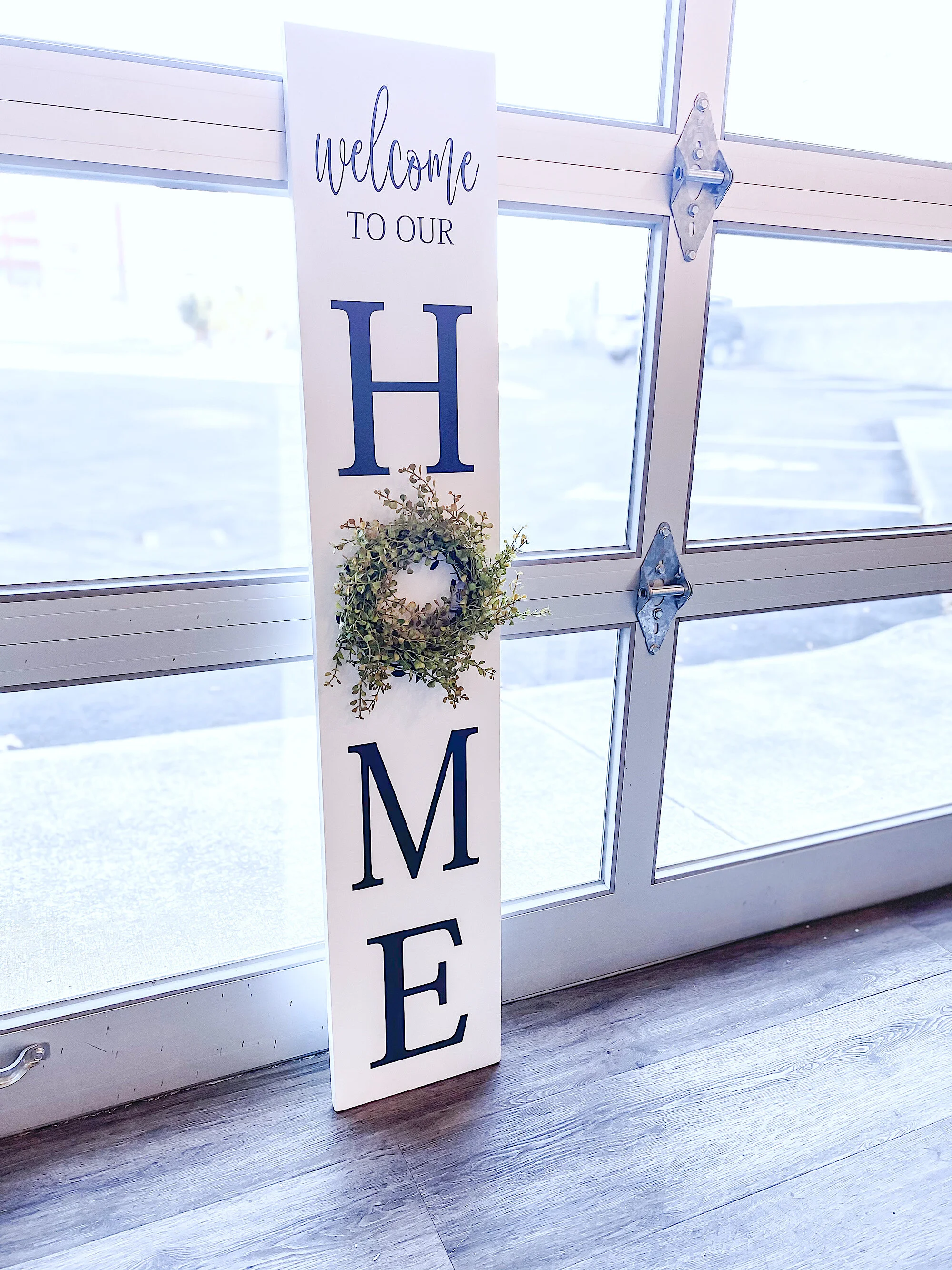 Welcome Sign for Front Door - Painted - Various Designs - DIY Kit