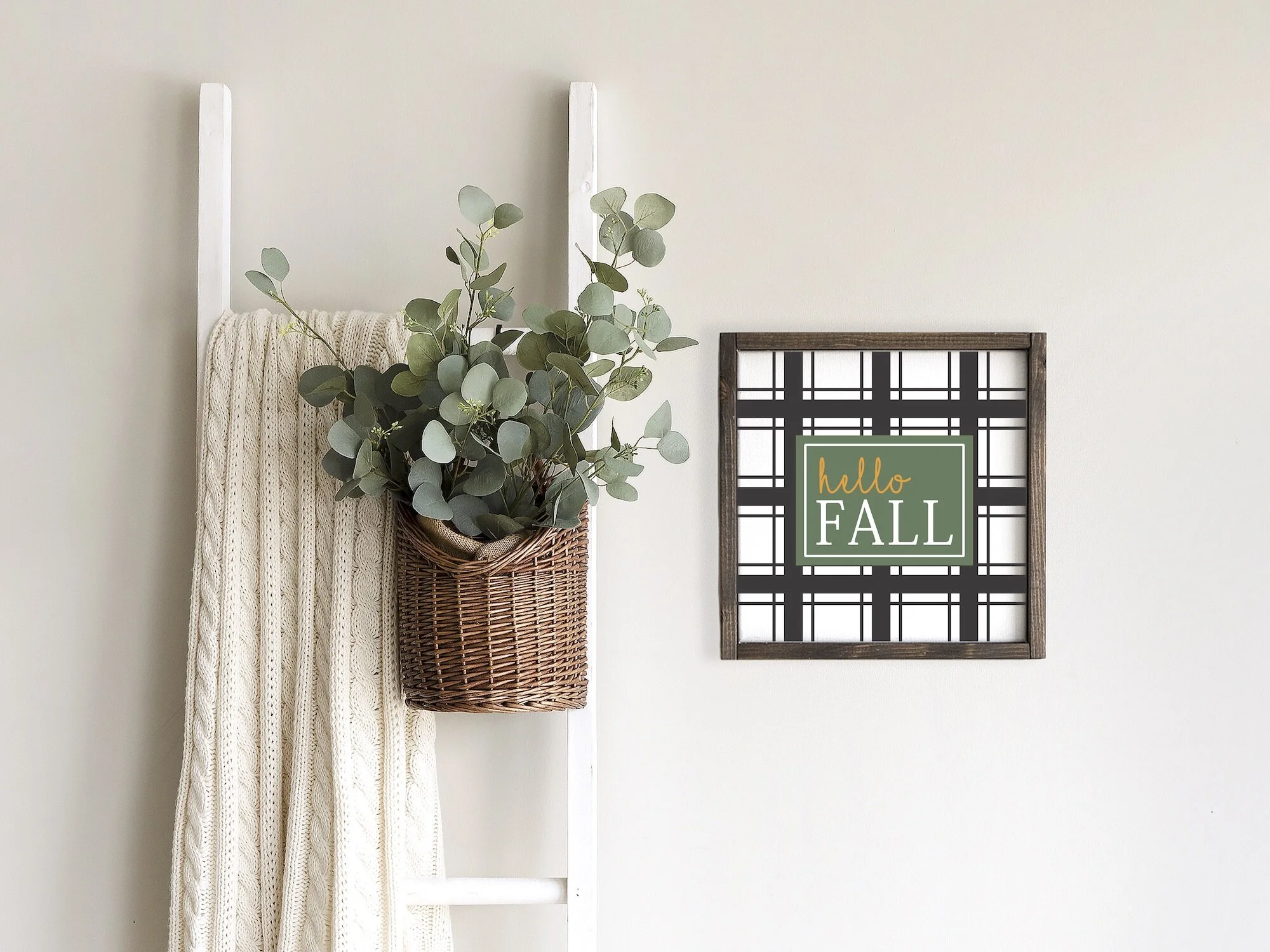 Hello Fall  Plaid Ladder and Wood Sign Mock Up.jpg