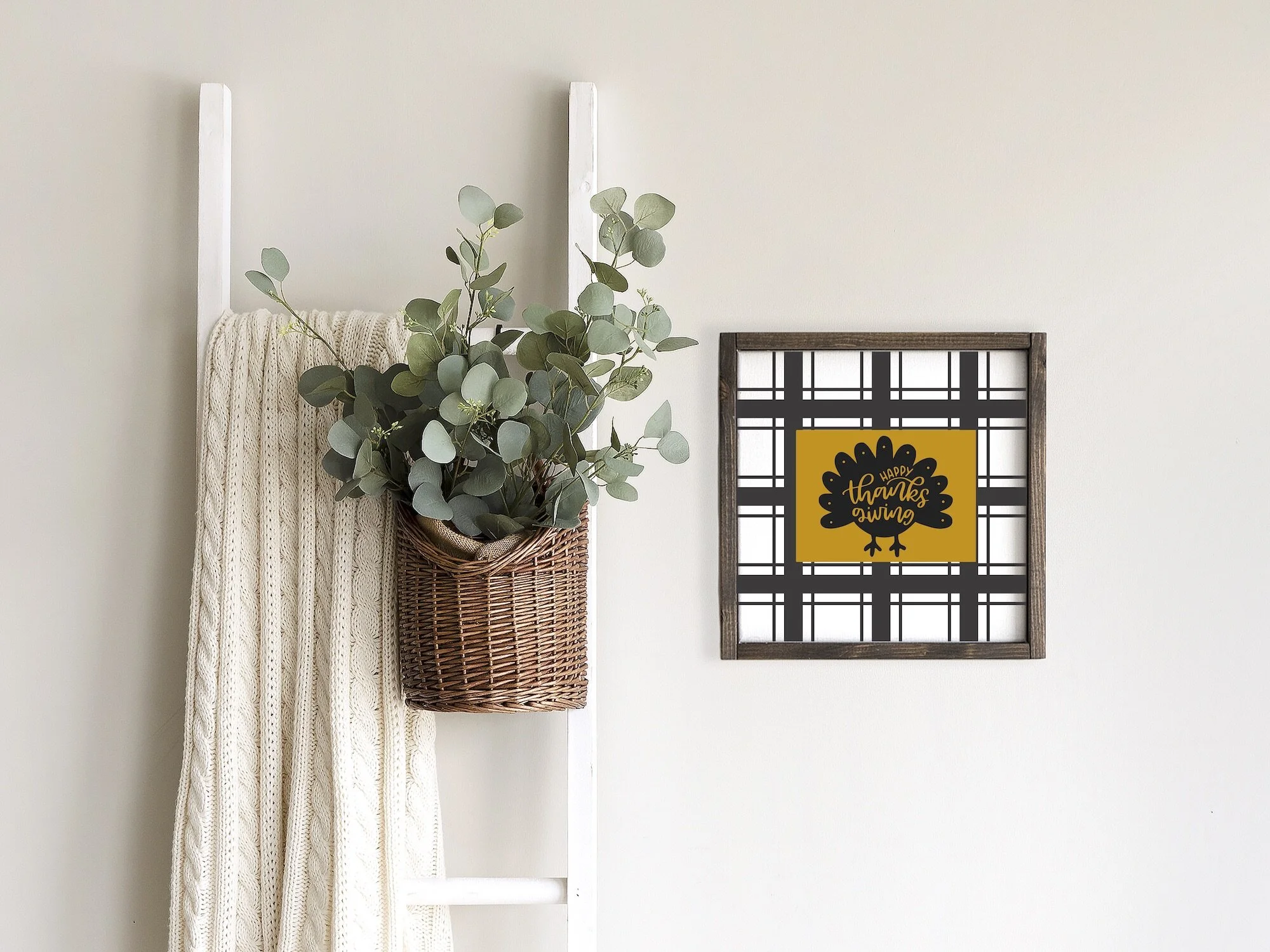 Happy Thanksgiving Plad Ladder and Wood Sign Mock Up.jpg