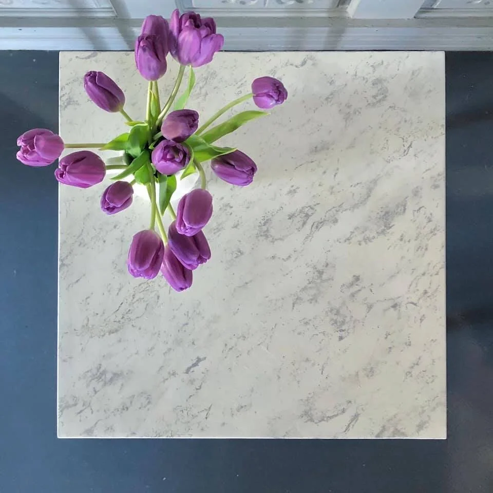 Carrara Marble IOD stamp table top.jpeg