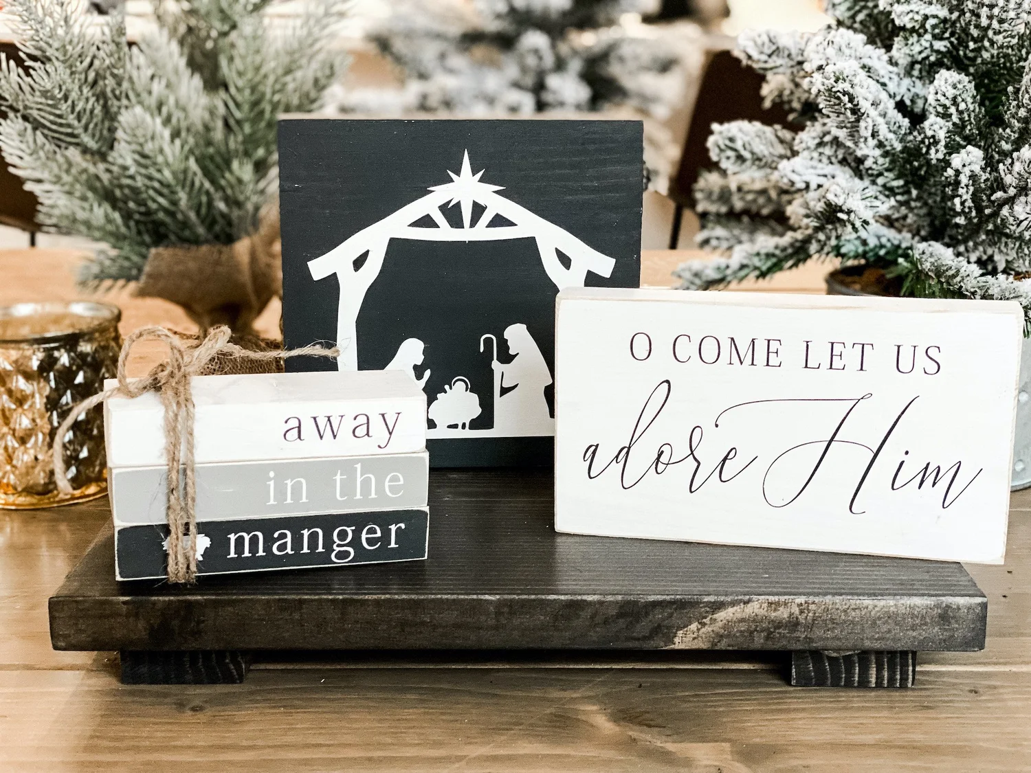 Diy Christmas Board Sign