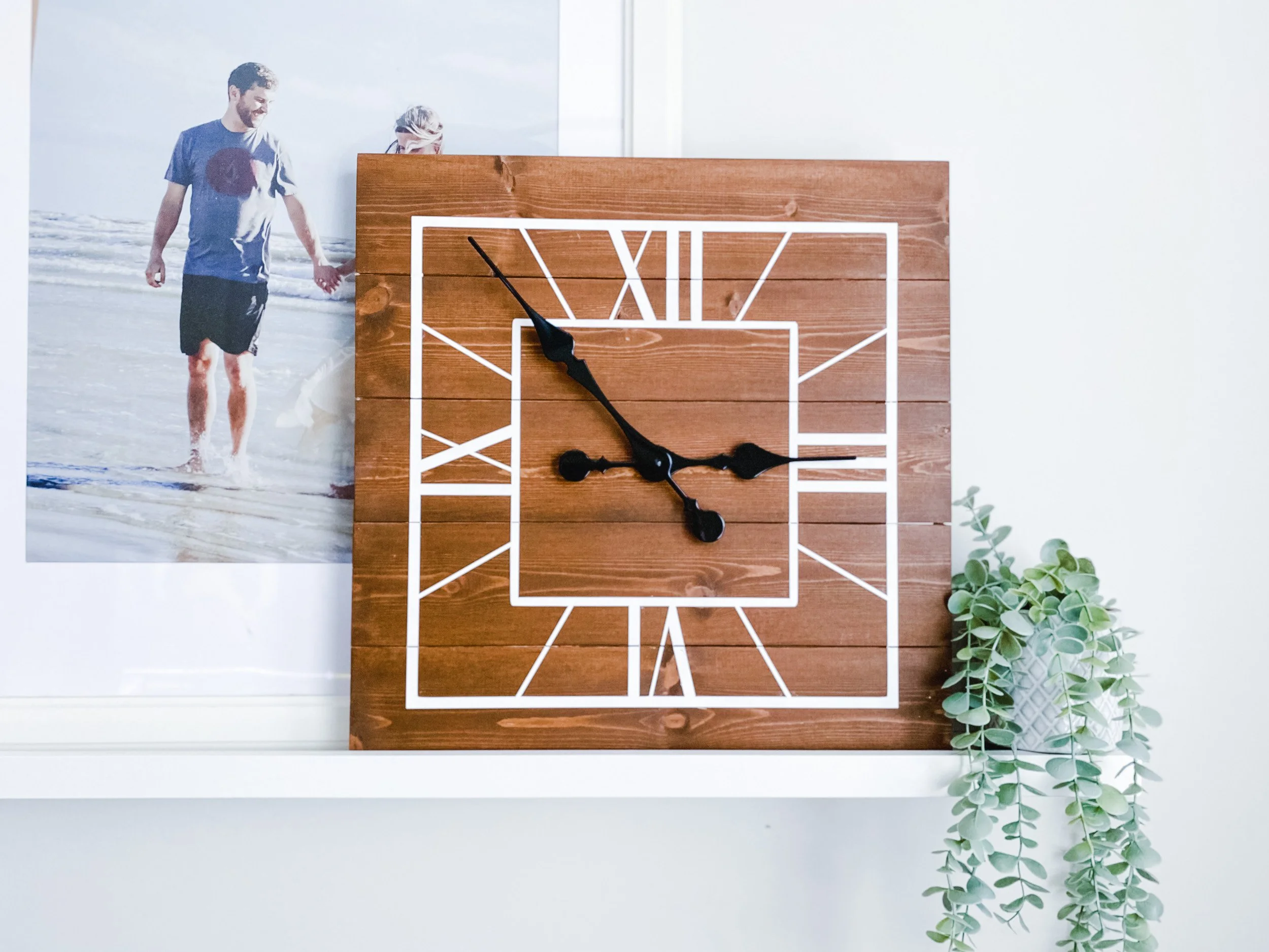 Square Clock - Stained- Various Designs | DIY Kit