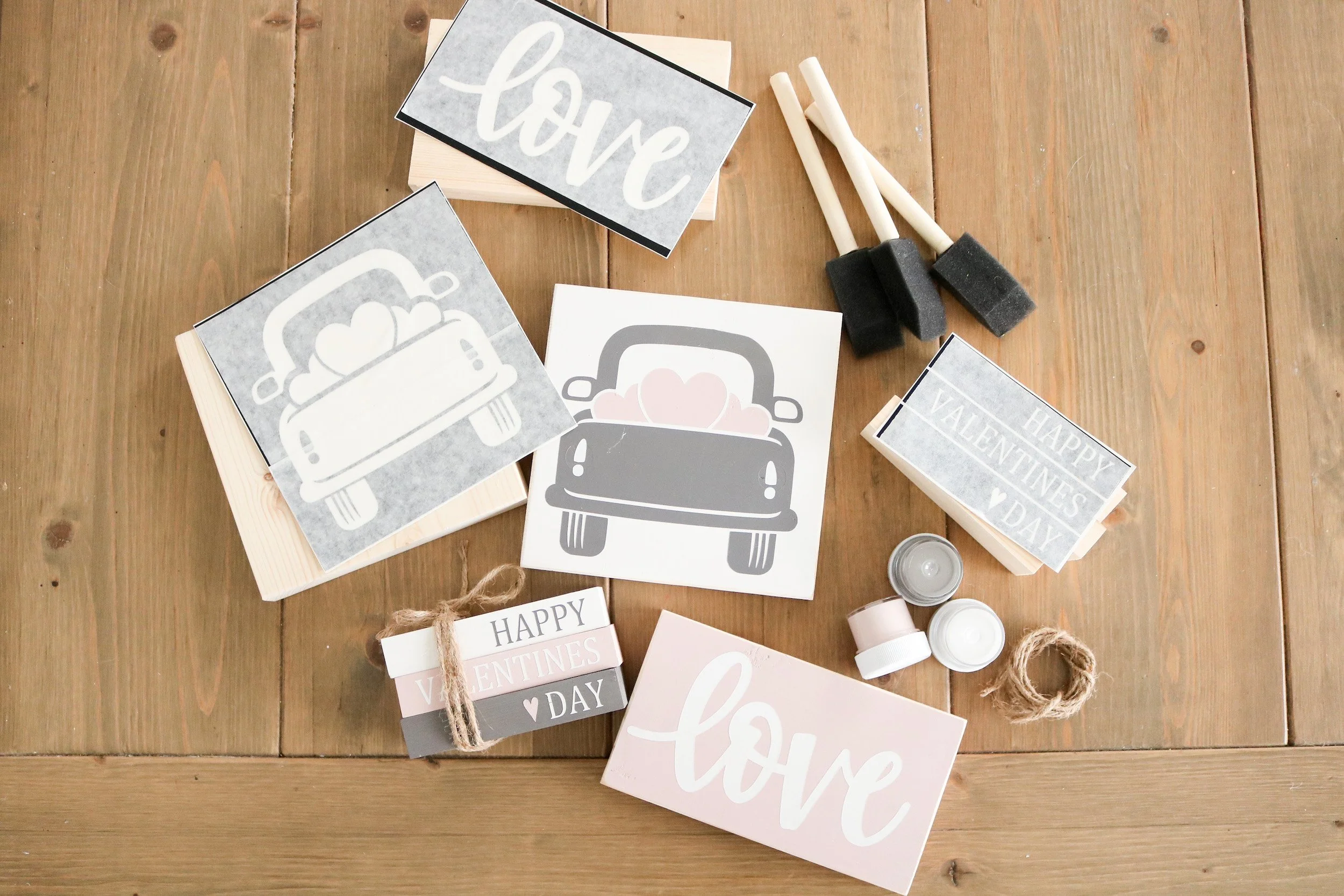 Happy Valentines  Day - Wood Sign Bundle | DIY