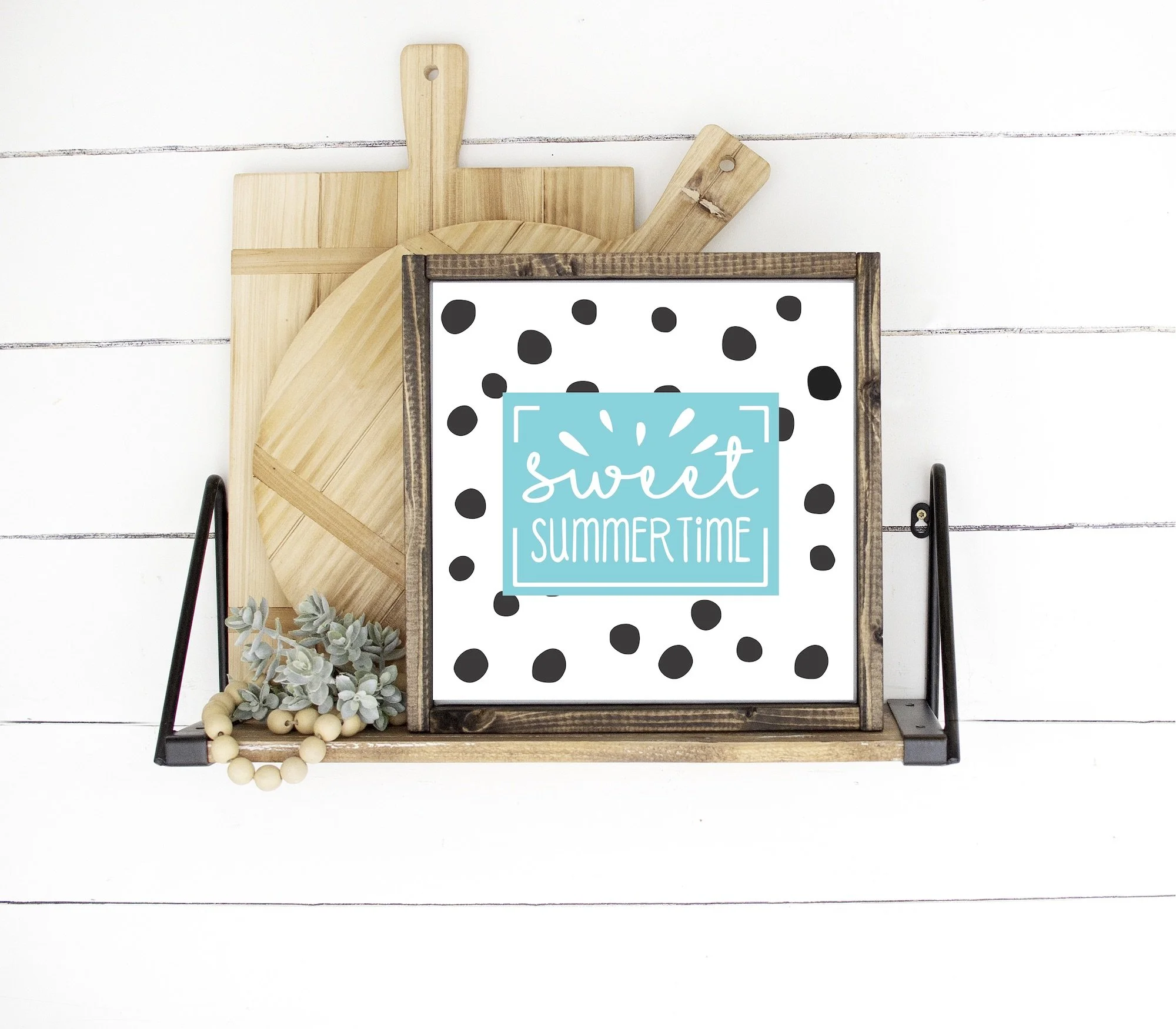 Irregular Dots Sweet Summertime   Layered sign Mock Up.jpg
