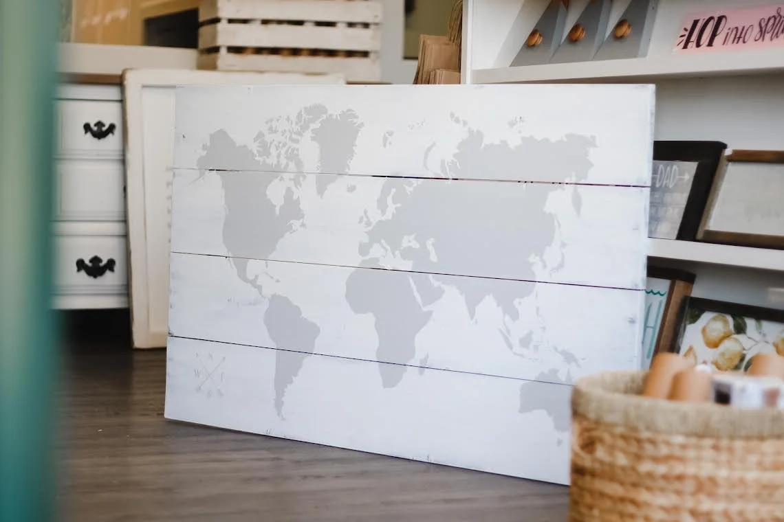 Sip & Paint Wood Signs, Clock, Welcome Sign  or World Map