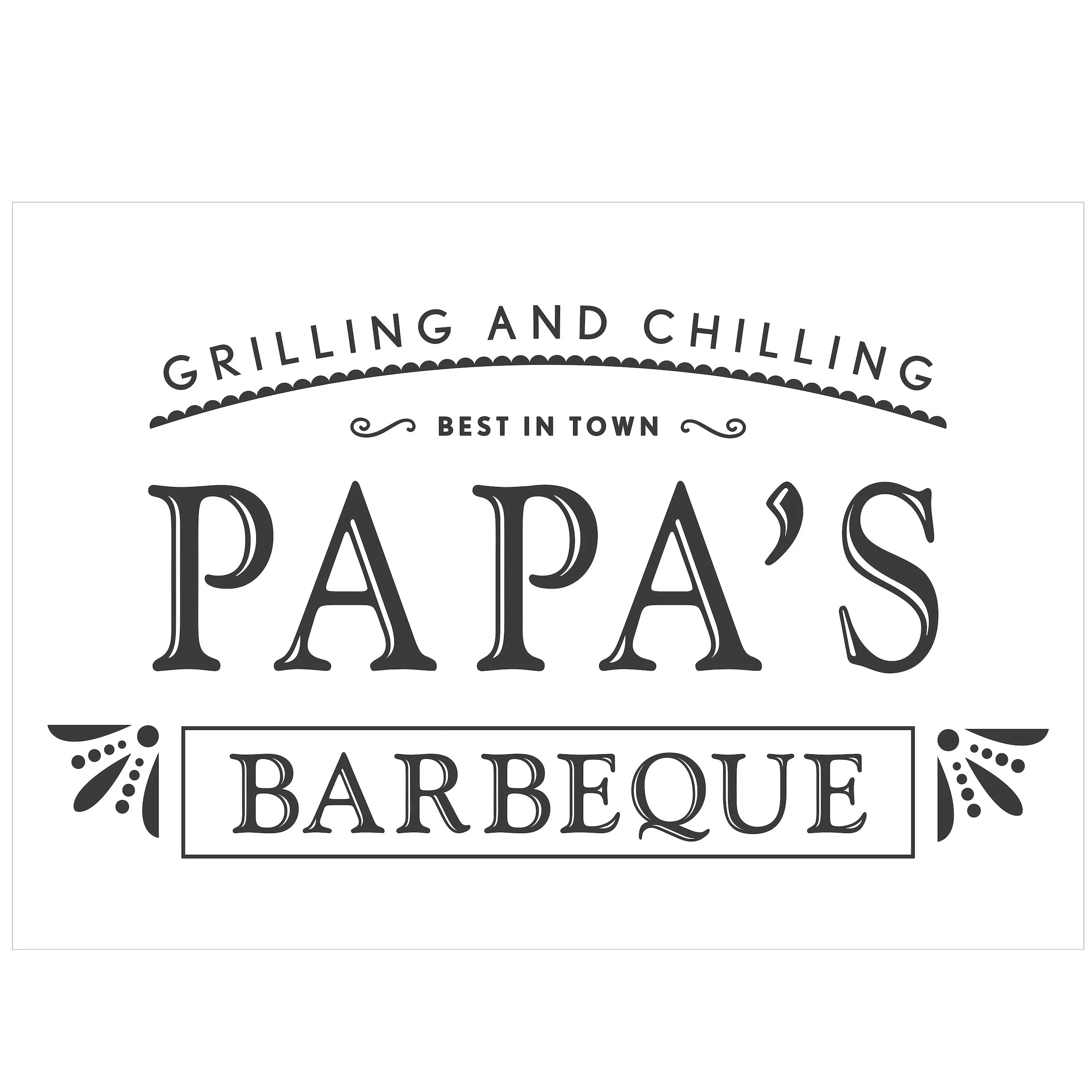 Papa's Barbeque Fathers Day Wood Sign Gift.jpg