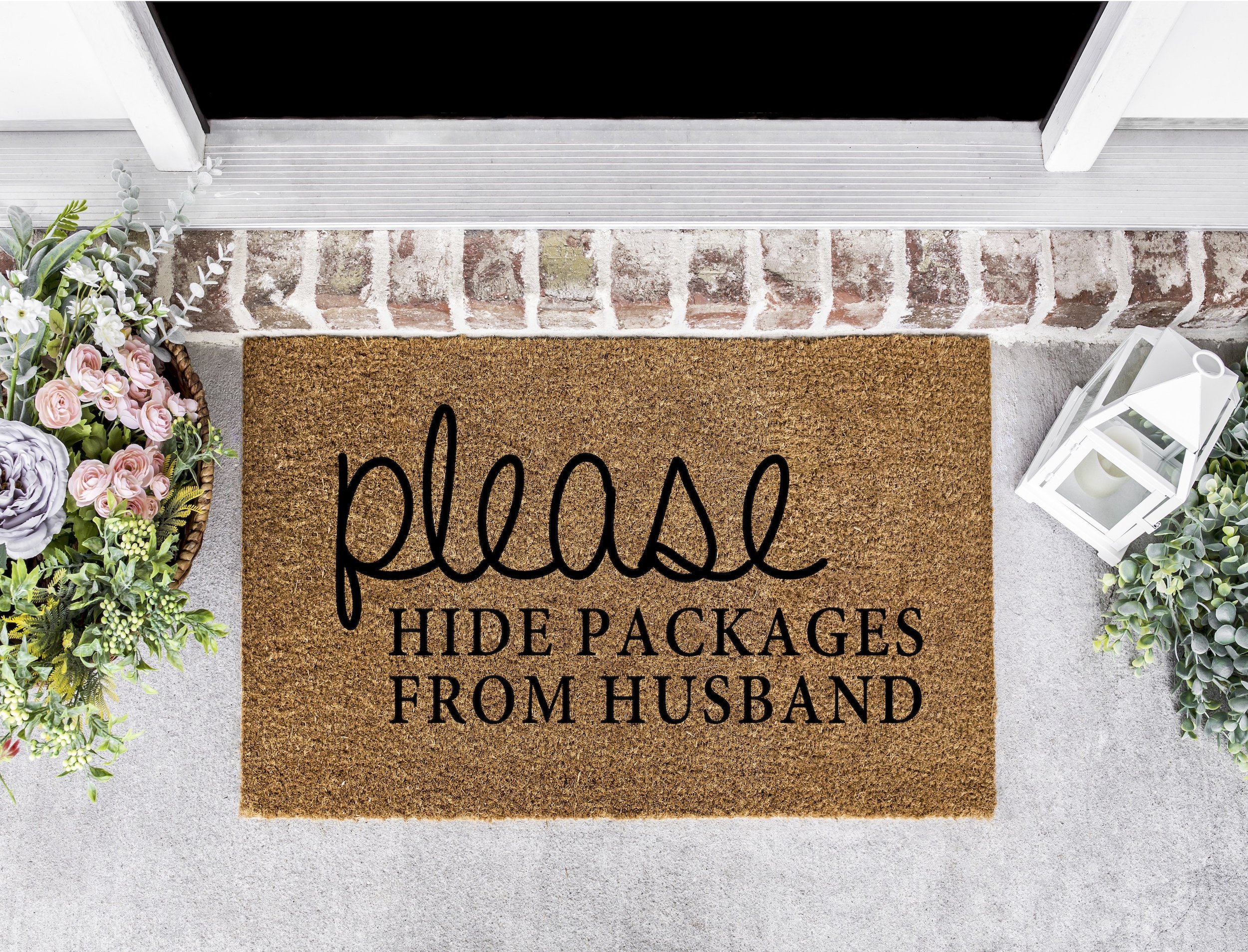 please hide packages from husband  Doormat DIY Kit Canada.jpg