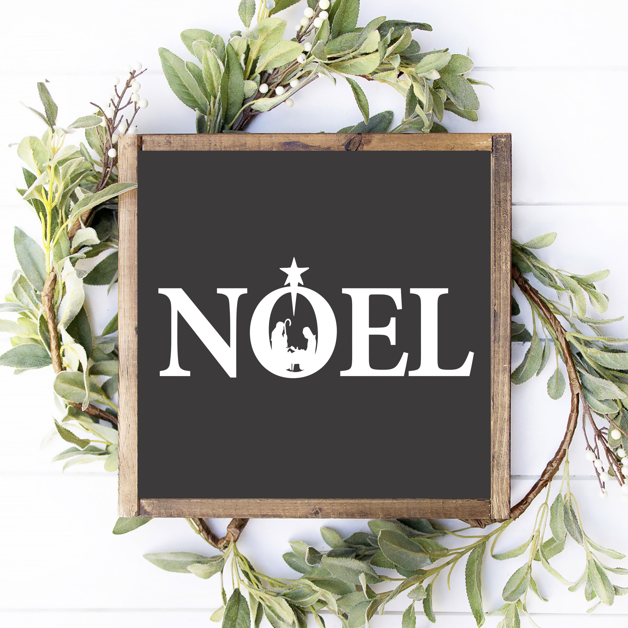 12x12  noel Wood Sign DIY Kit with Frame.jpg