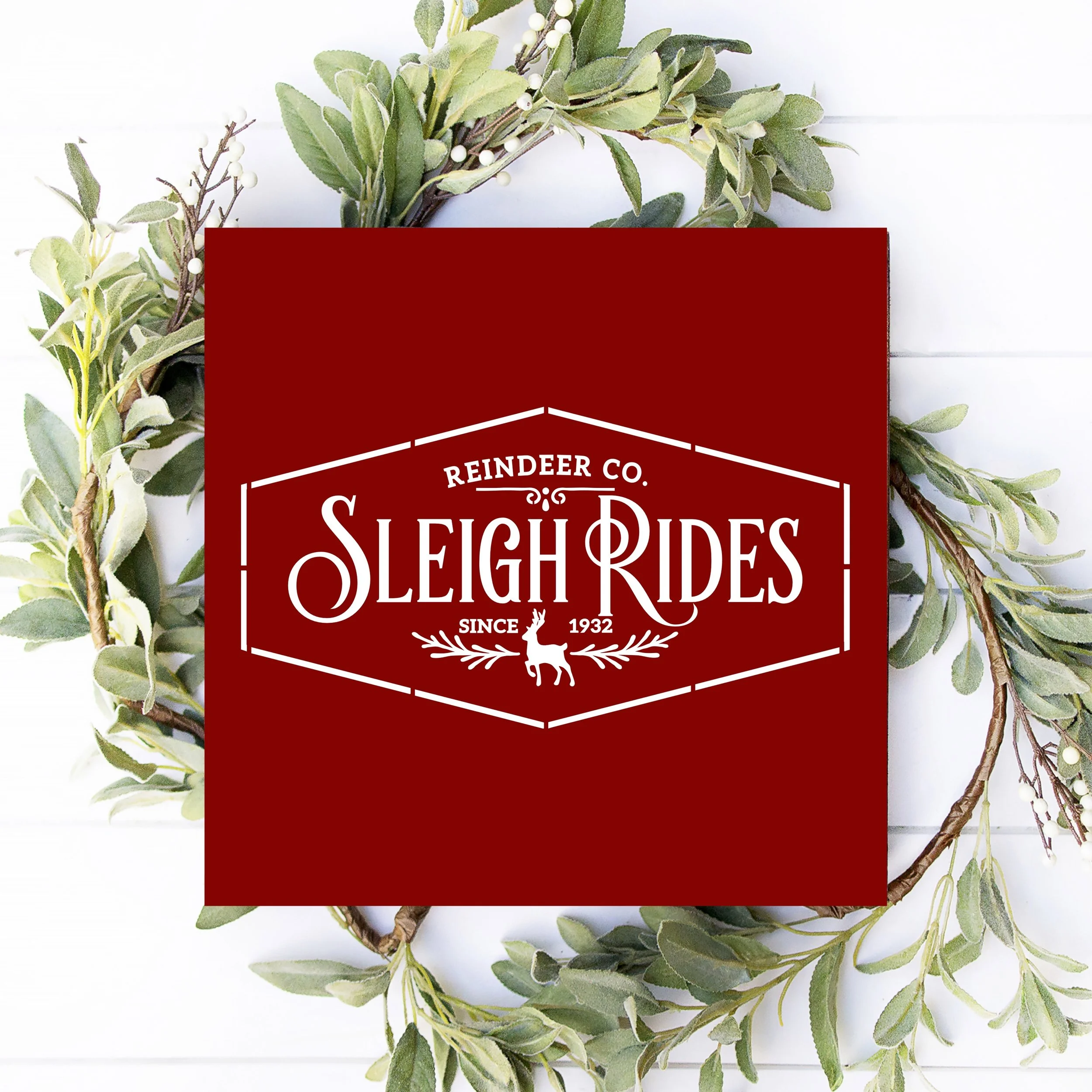 12x12 Sleigh Rides Wood Sign DIY Kit .jpg