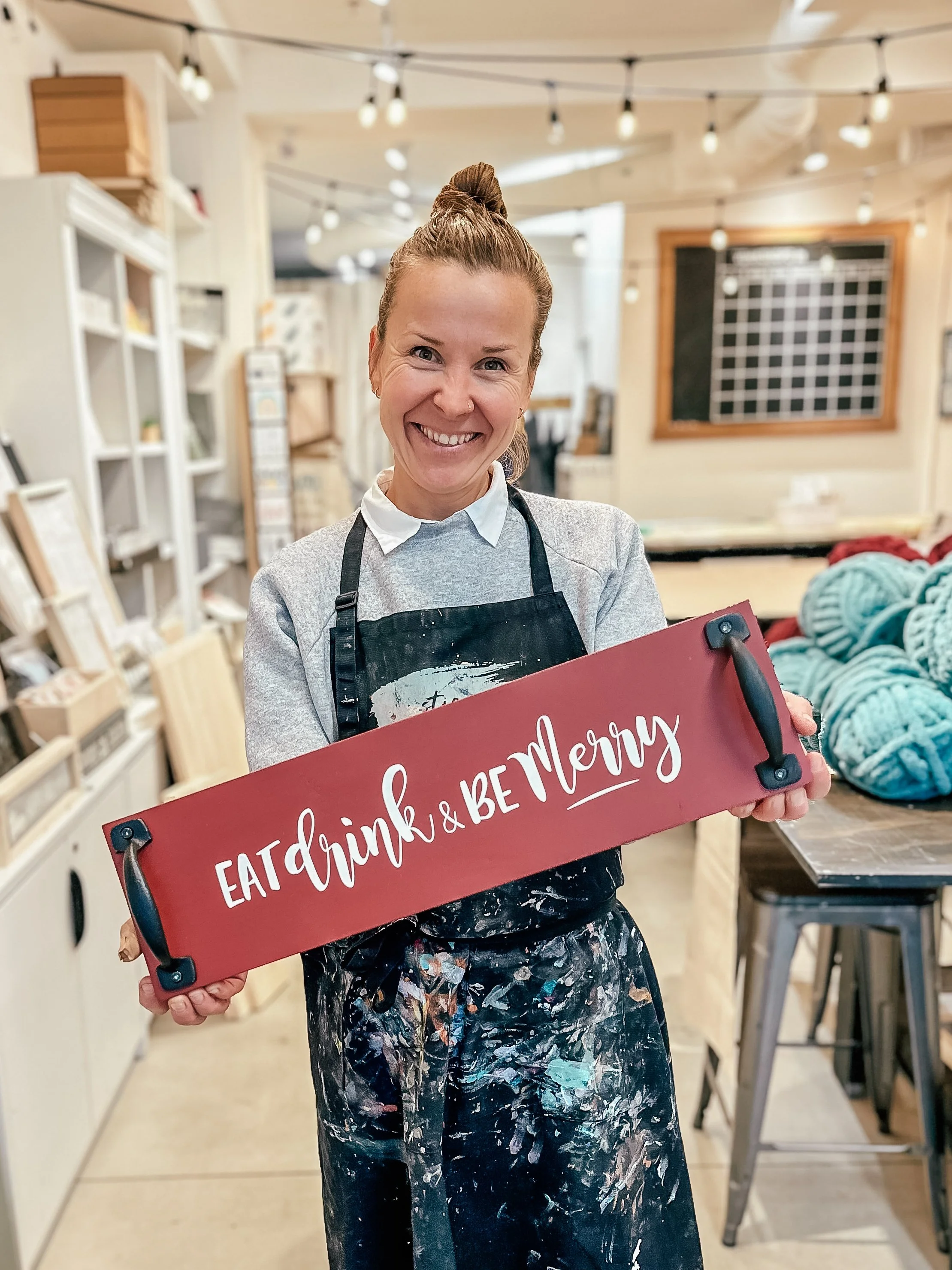Enderby Sign or Charcuterie Tray Painting at Waterside Winery