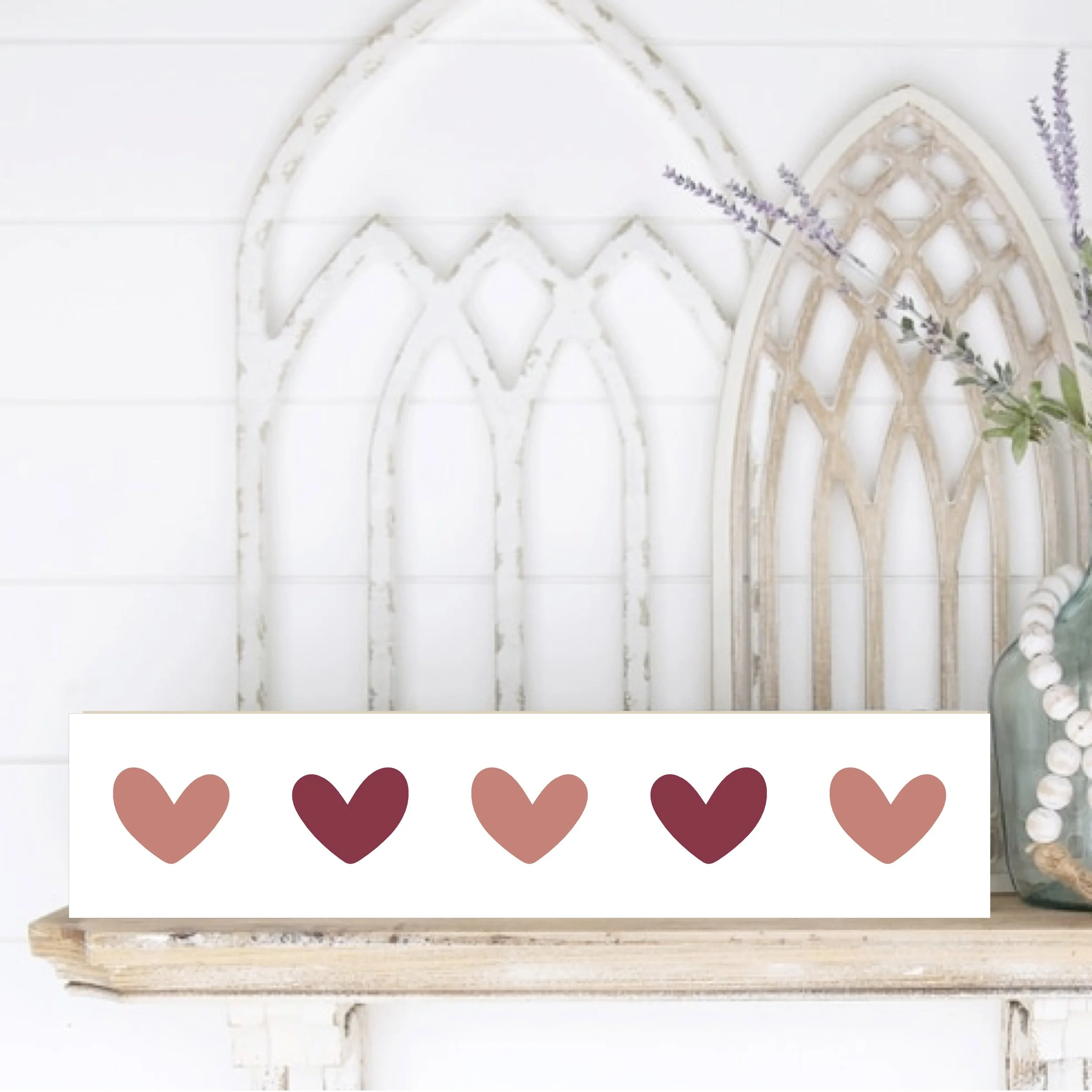 4x16 hearts valenties Day DIY Kit Sign Gift.jpg