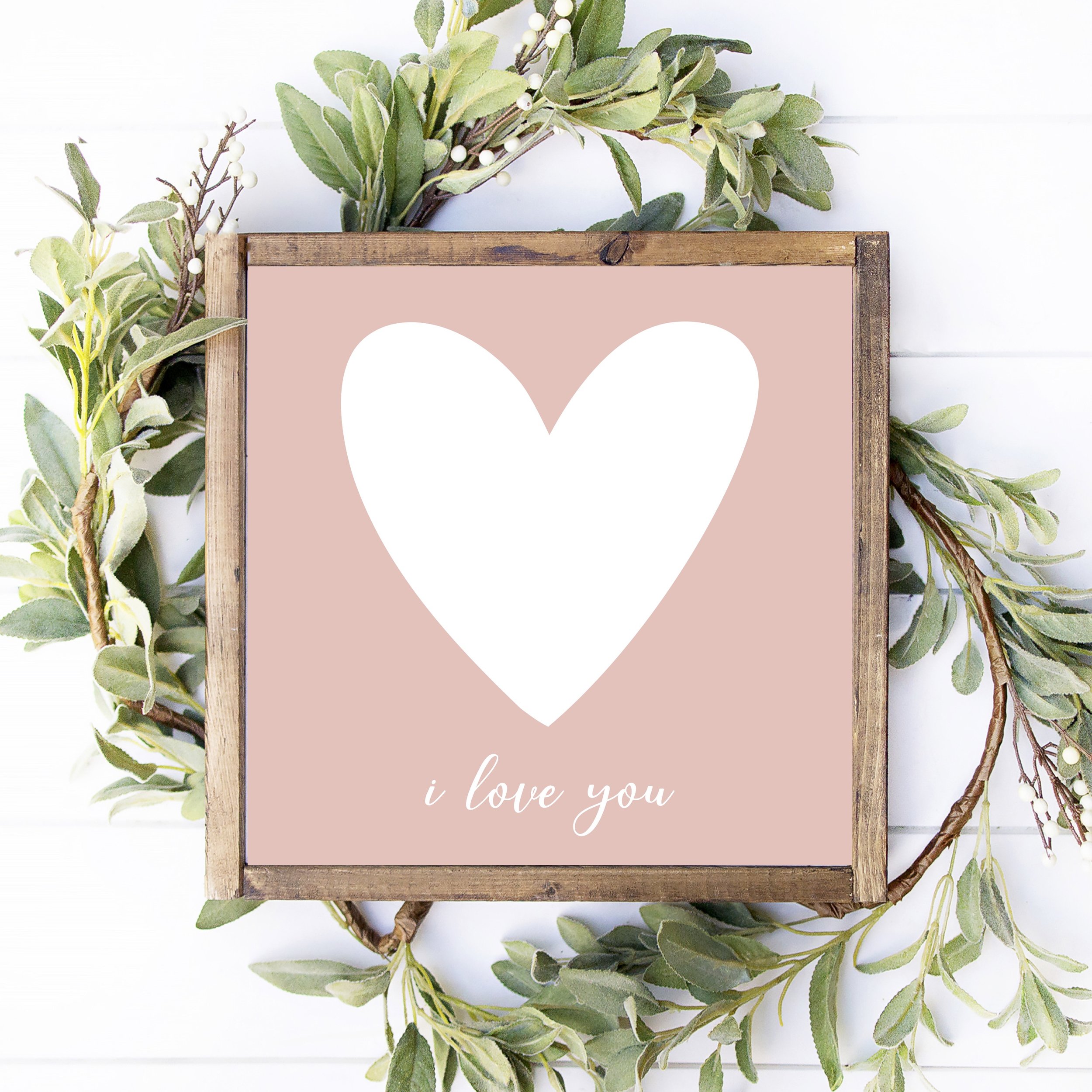 12x12 i live you with heart framed sign valentines Day wood sign diy kit Canada kelowna.jpg