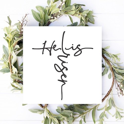 12x12 he is risen wood sign diy kit canada buy online cross.jpg