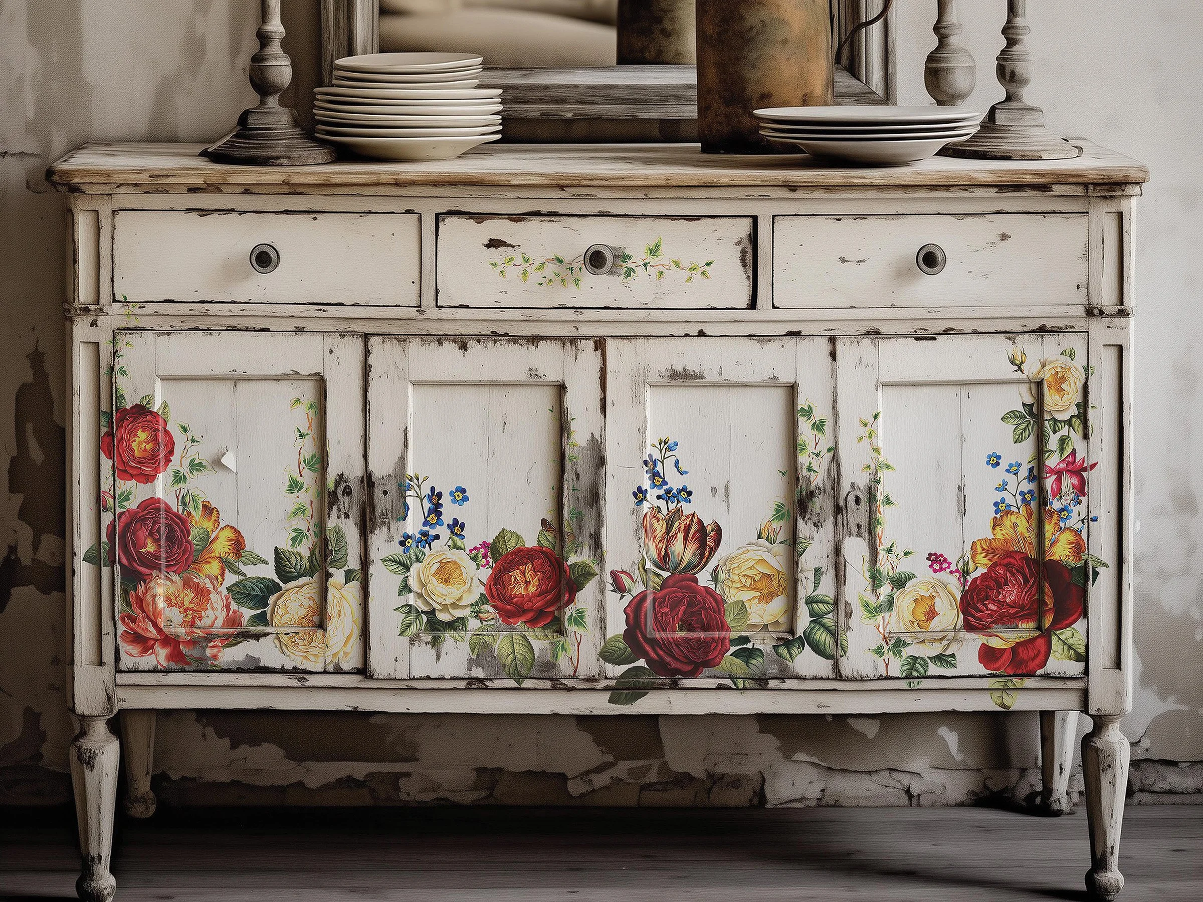 Collage de Fleurs IOD Image Transfer New buy online canada2.jpg