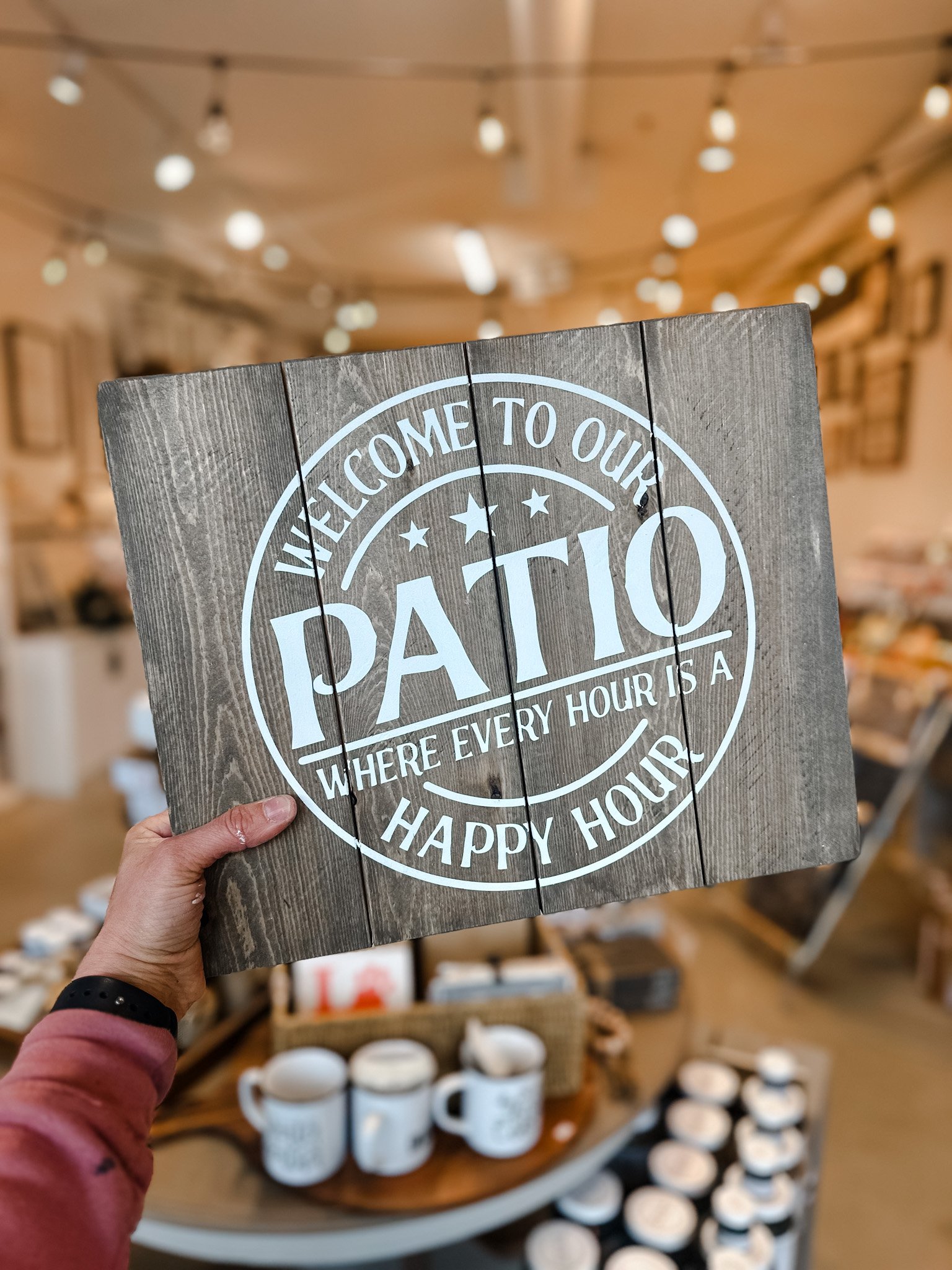 12x14 plank wood sign stained welcome to our patio1.jpg