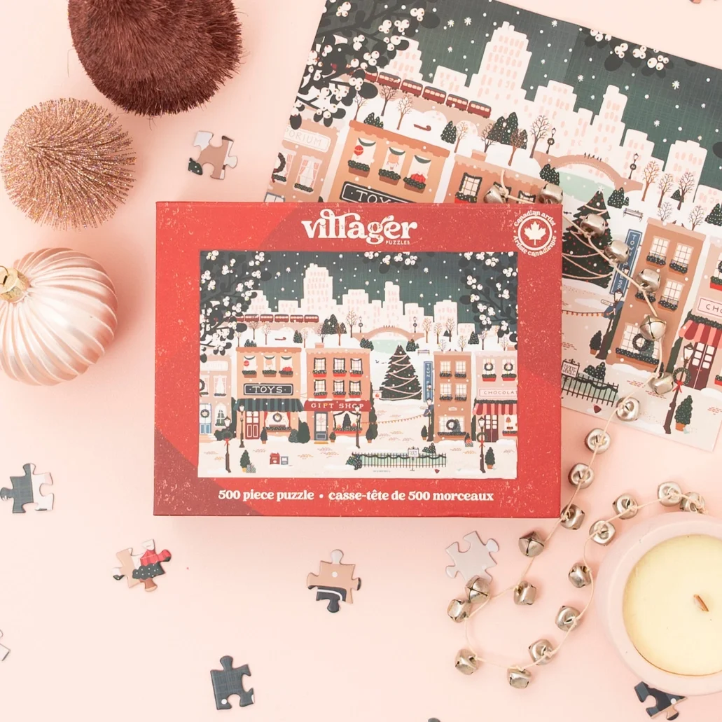 Small Town Holiday 500-Piece Puzzle | Villager Puzzlesvillager-puzzle-500-piece-canada.jpg3.png.webp