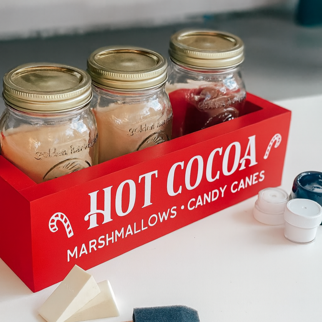 Sip Hot Cocoa and make Christmas Projects