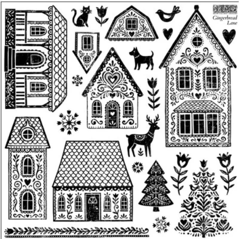 Gingerbread Lane | IOD Stamp - *New