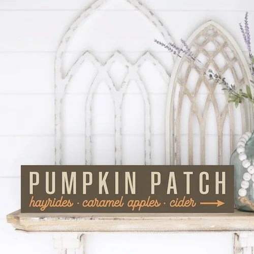 Pumpkin Patch - 4"x16" Sign  | DIY Kit