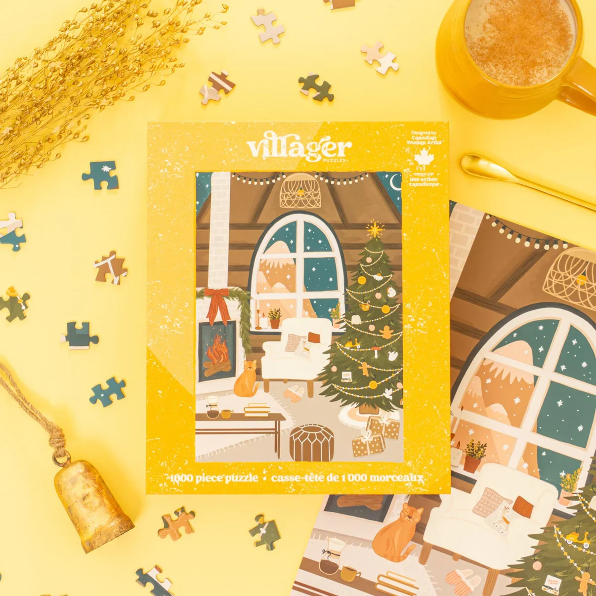 Fireside Christmas 1000-Piece Puzzle | Villager Puzzles