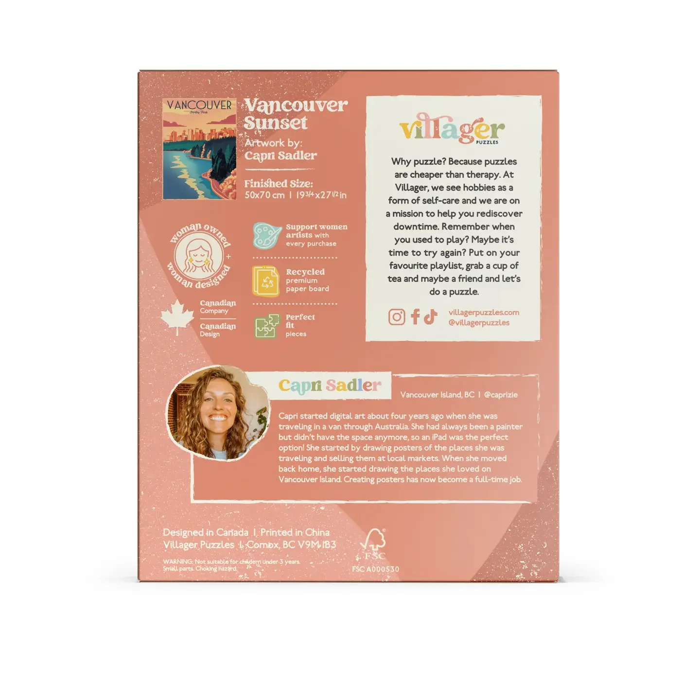 Vancouver Sunset-villager-puzzle-500-piece2.webp