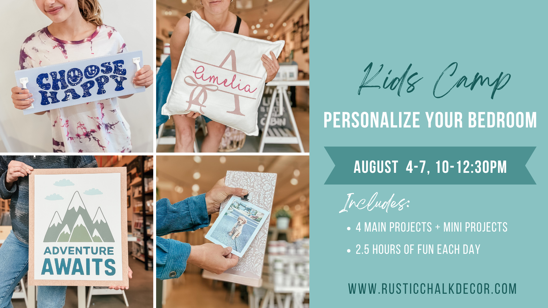 Personalize Your Bedroom | Summer Camp for Kids