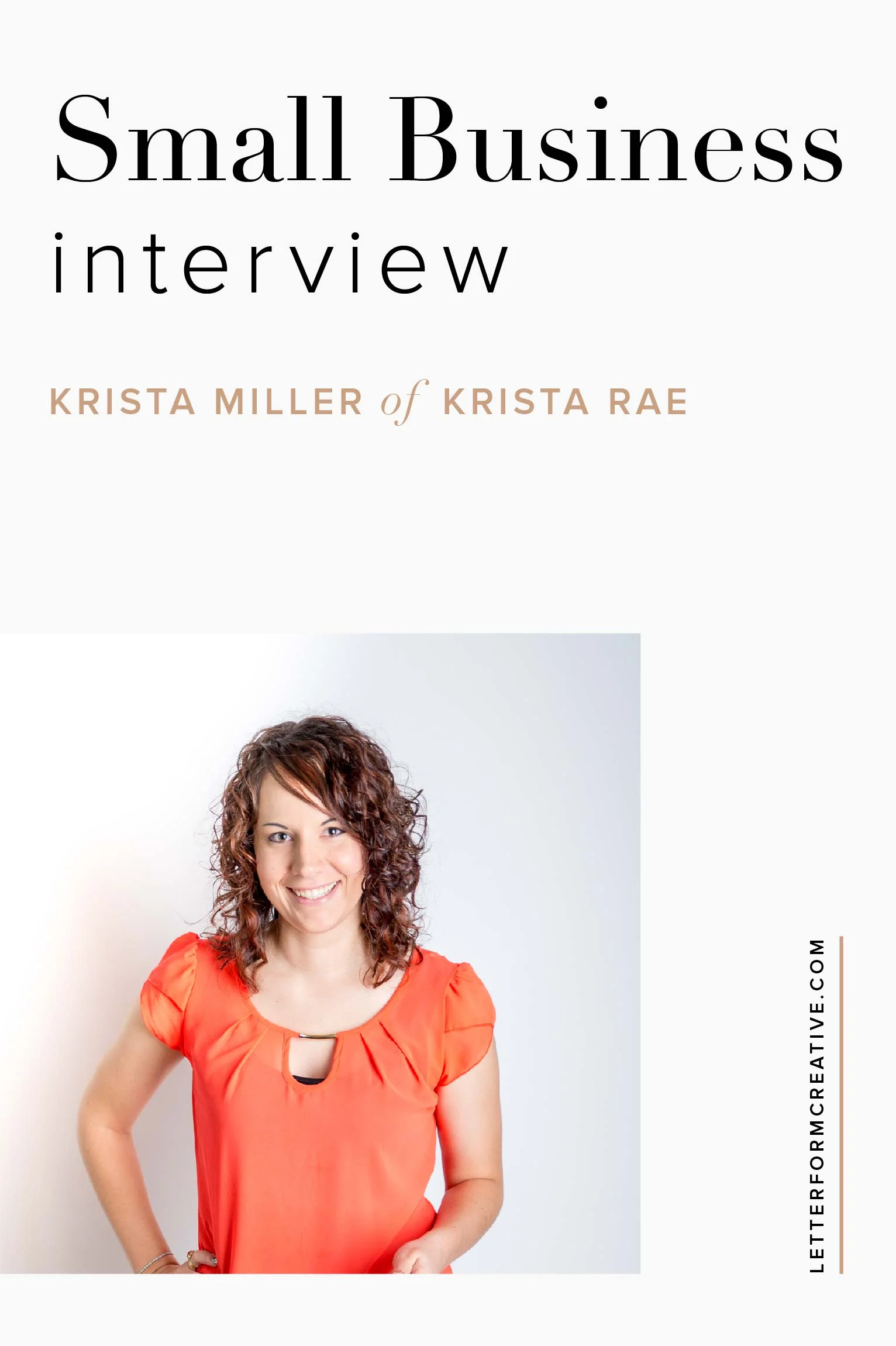Small Business Interview / Krista Rae — Letterform Creative