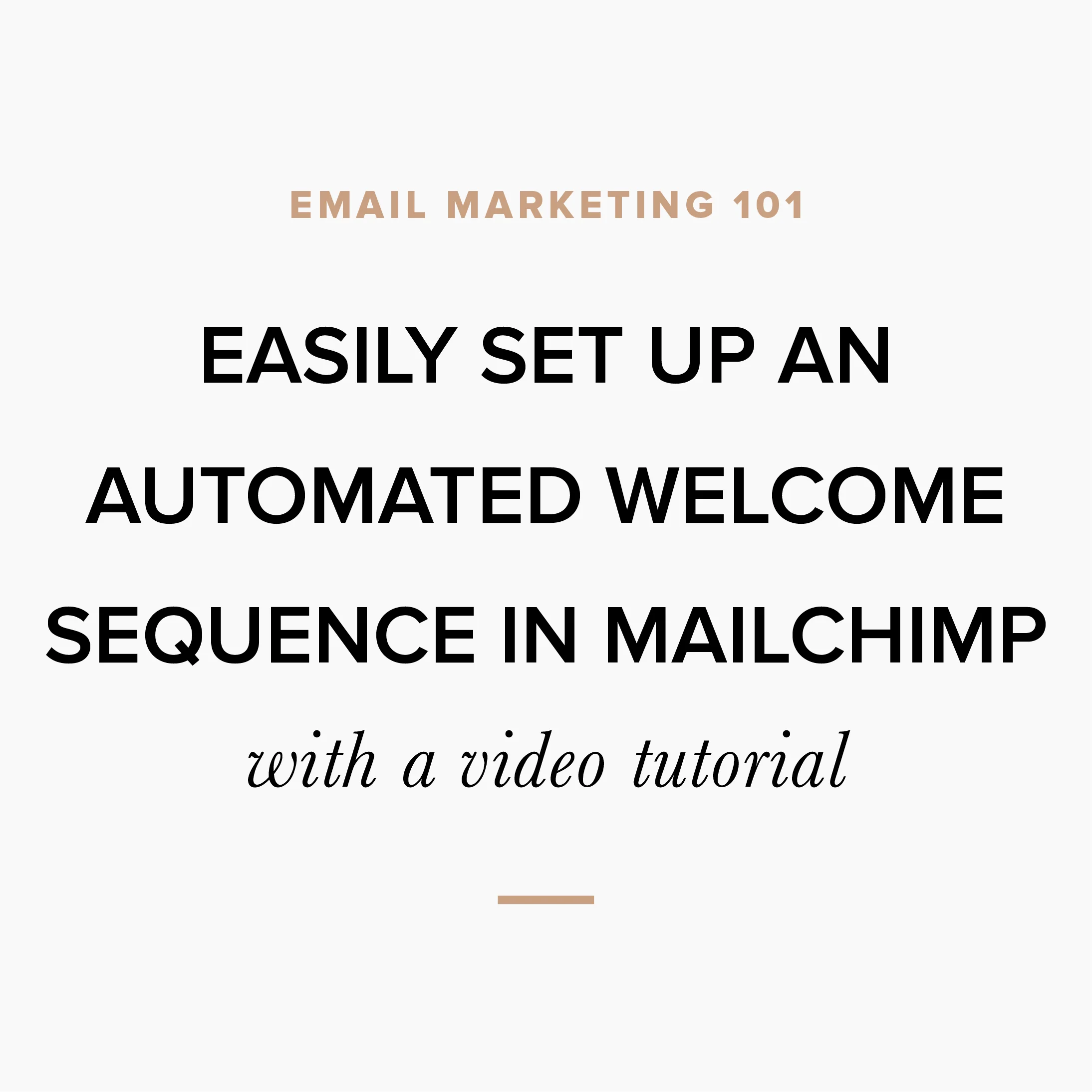 Easily Set Up an Automated Welcome Sequence in Mailchimp