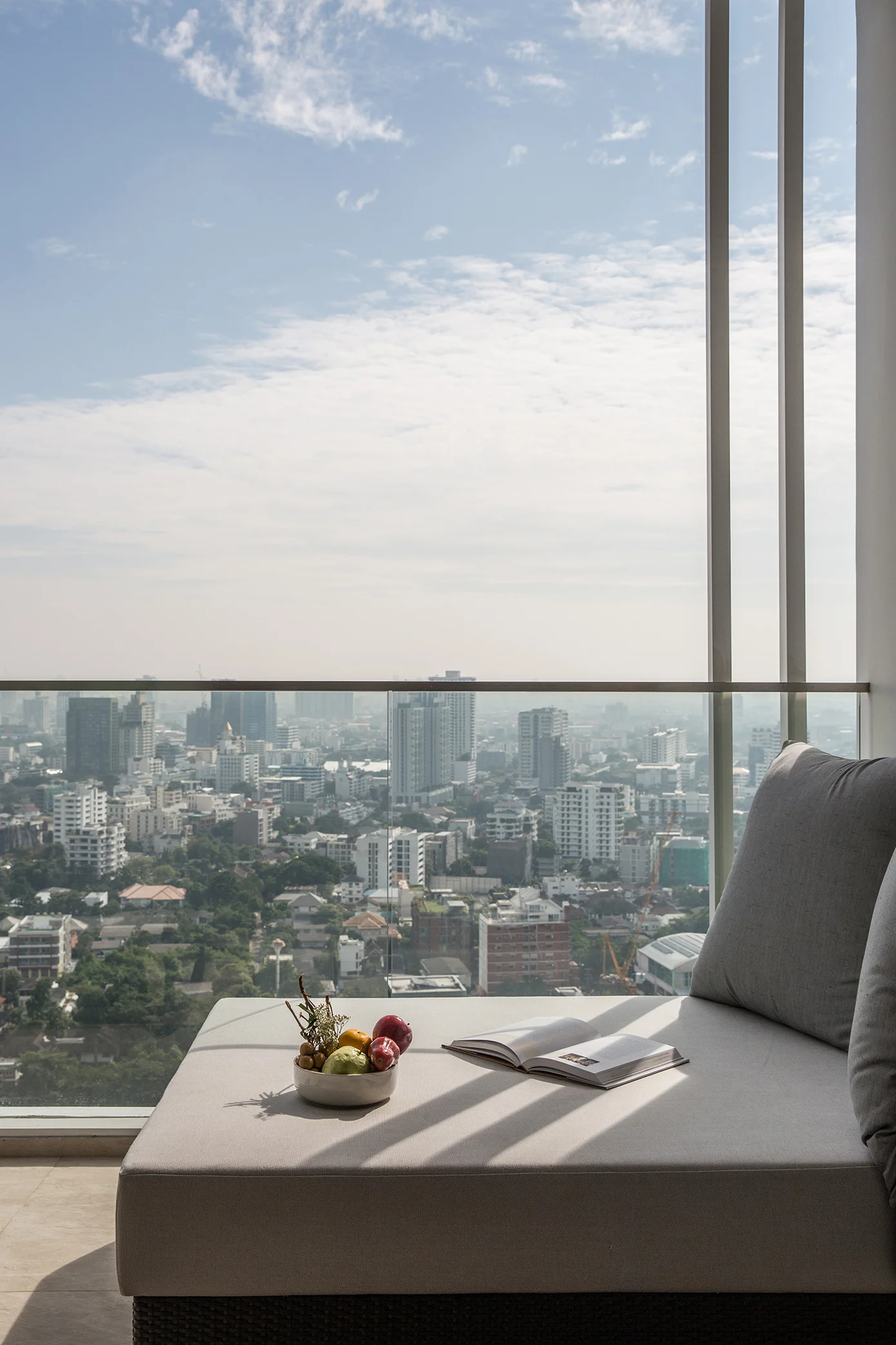 Balcony view from one of the rooms at 137 Pillars Bangkok.