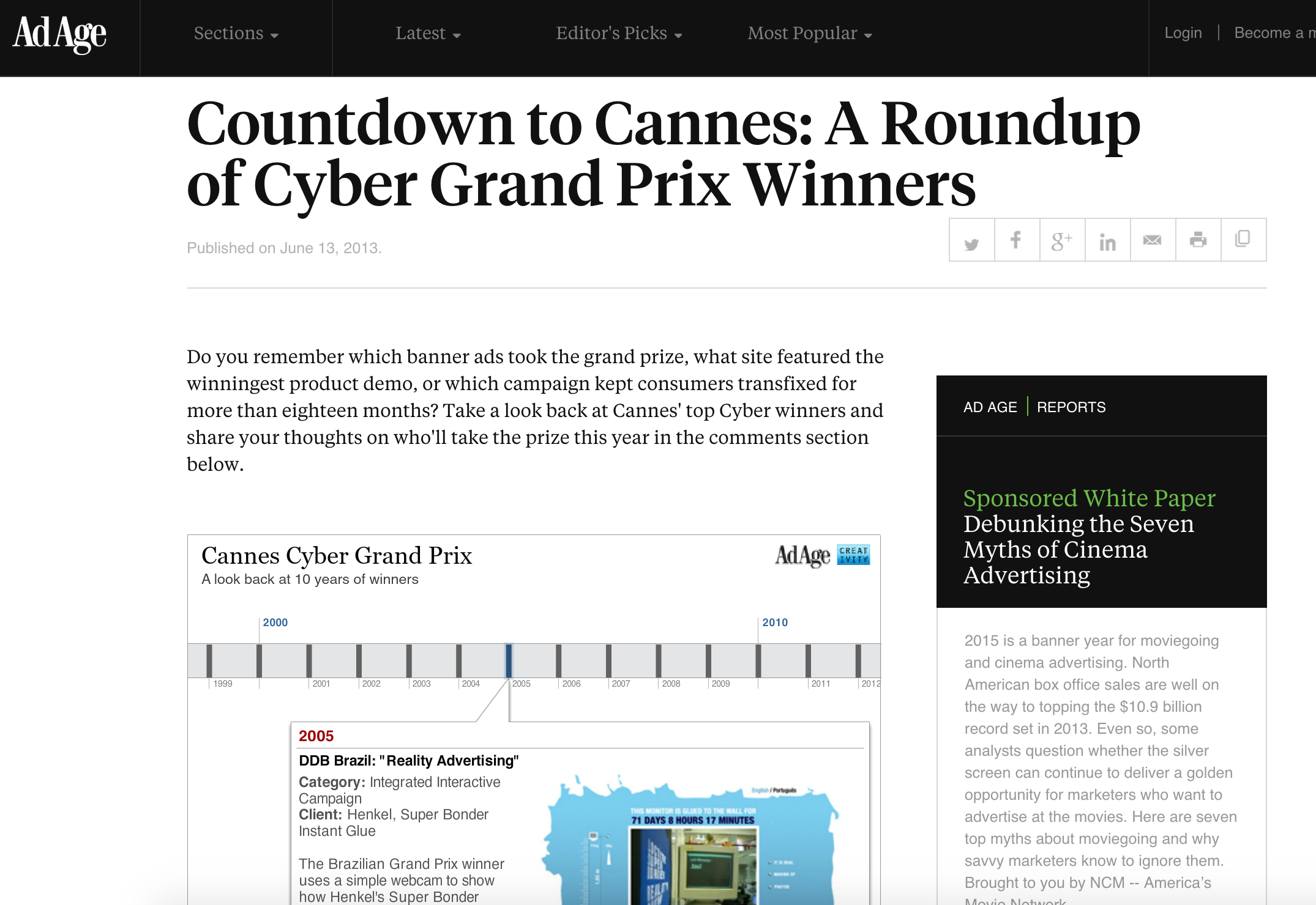 A roundup of Cyber Grand Prix Winners: Henkel