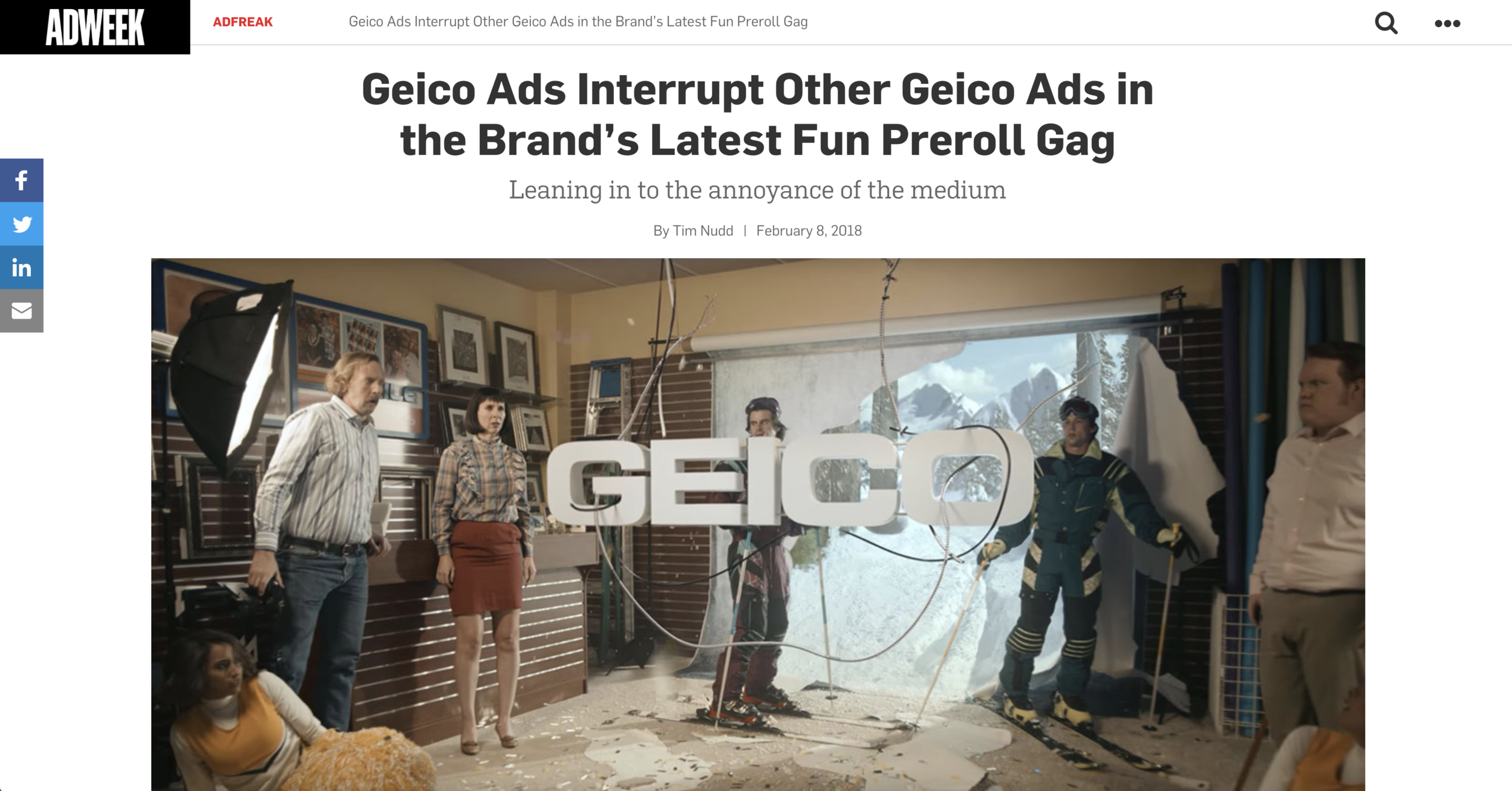 GEICO Ads Interrupt Other GEICO Ads