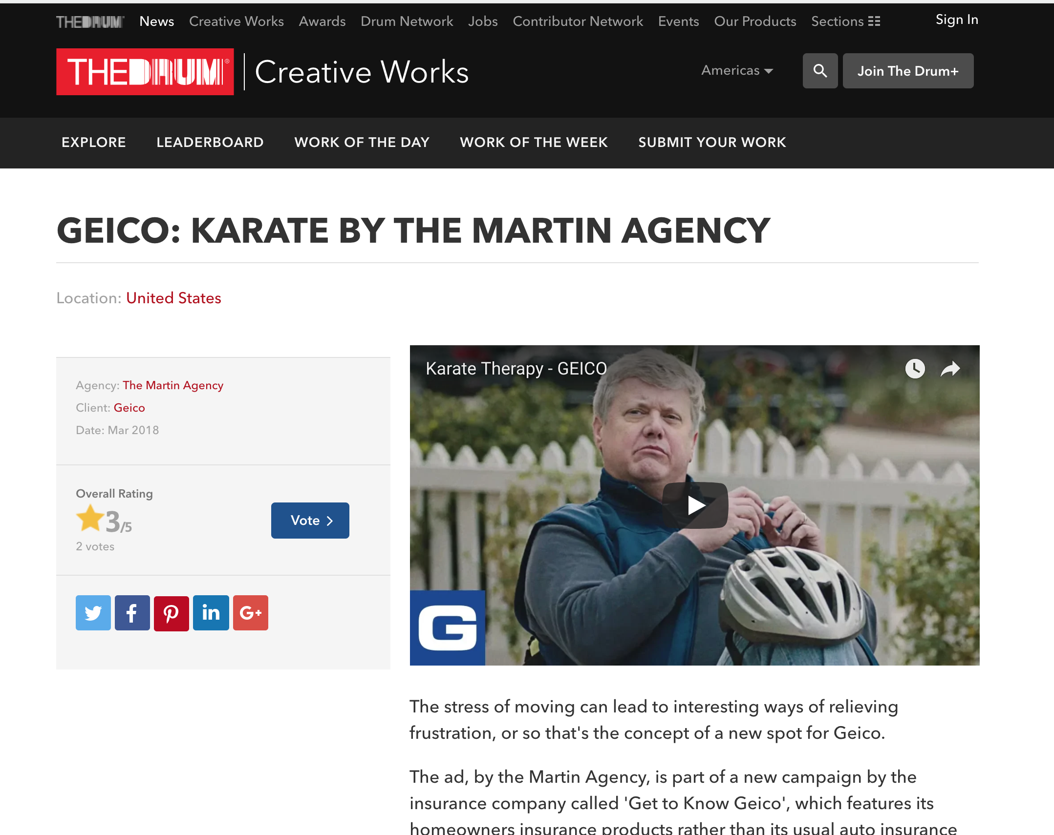 GEICO: Karate by The Martin Agency