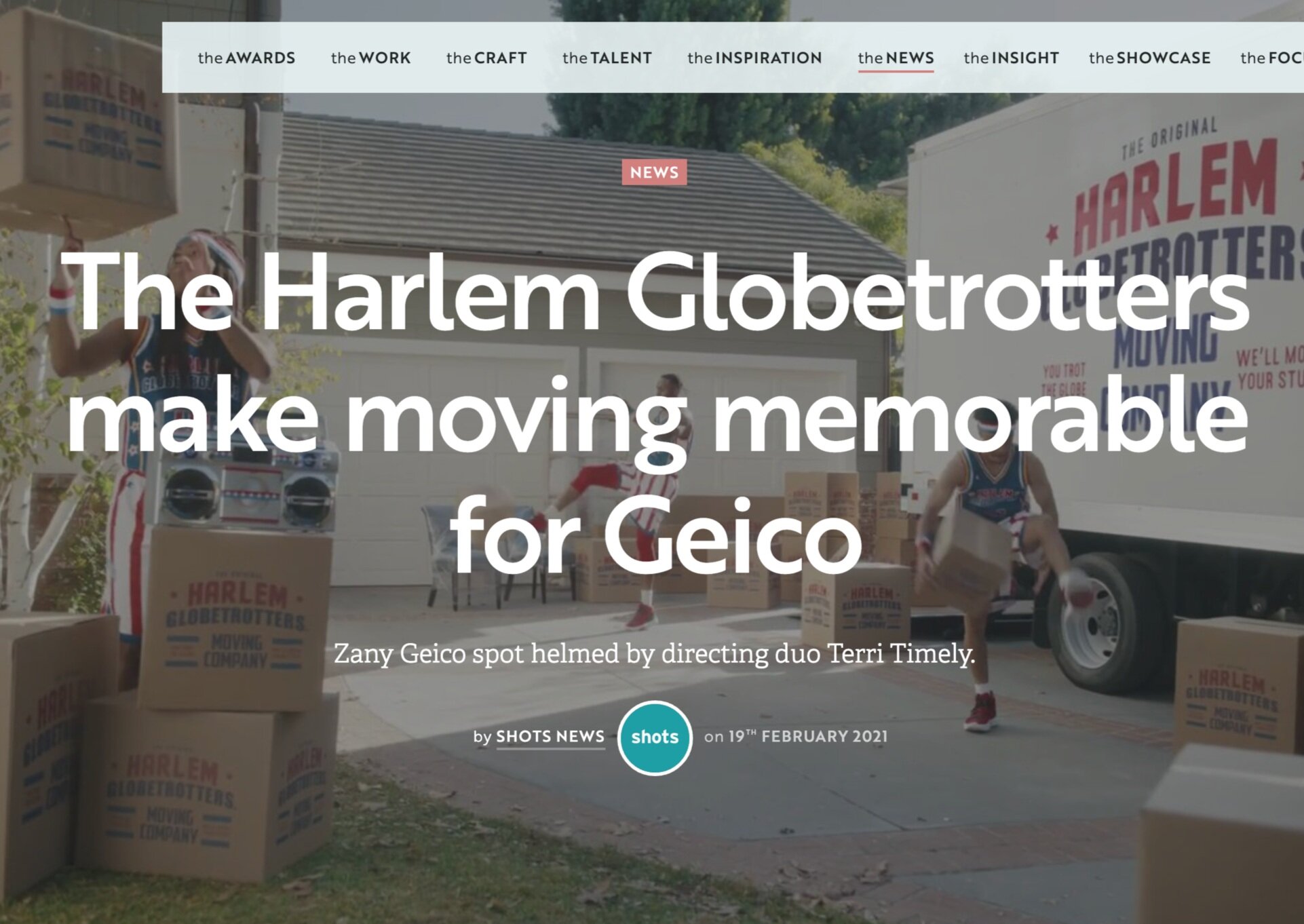 The Harlem Globetrotters make moving memorable for Geico