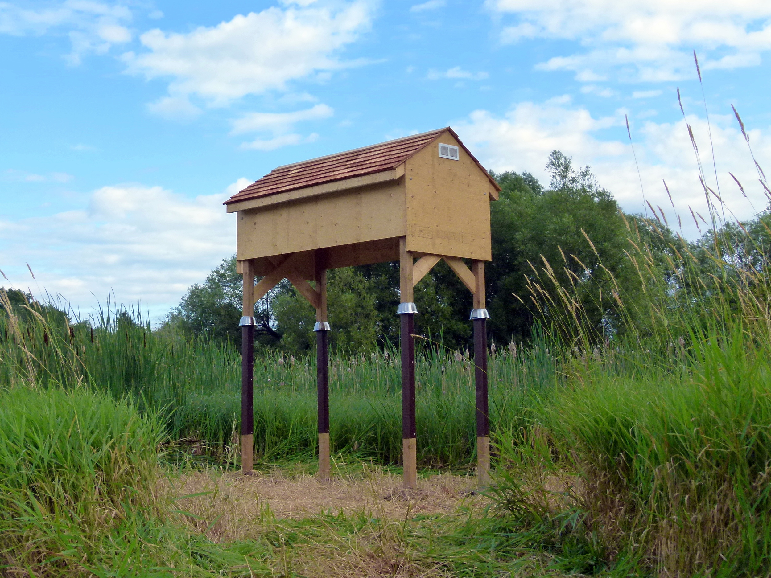 Barn Swallow Nesting Structure, Designed by Dr. Andrew McKinley