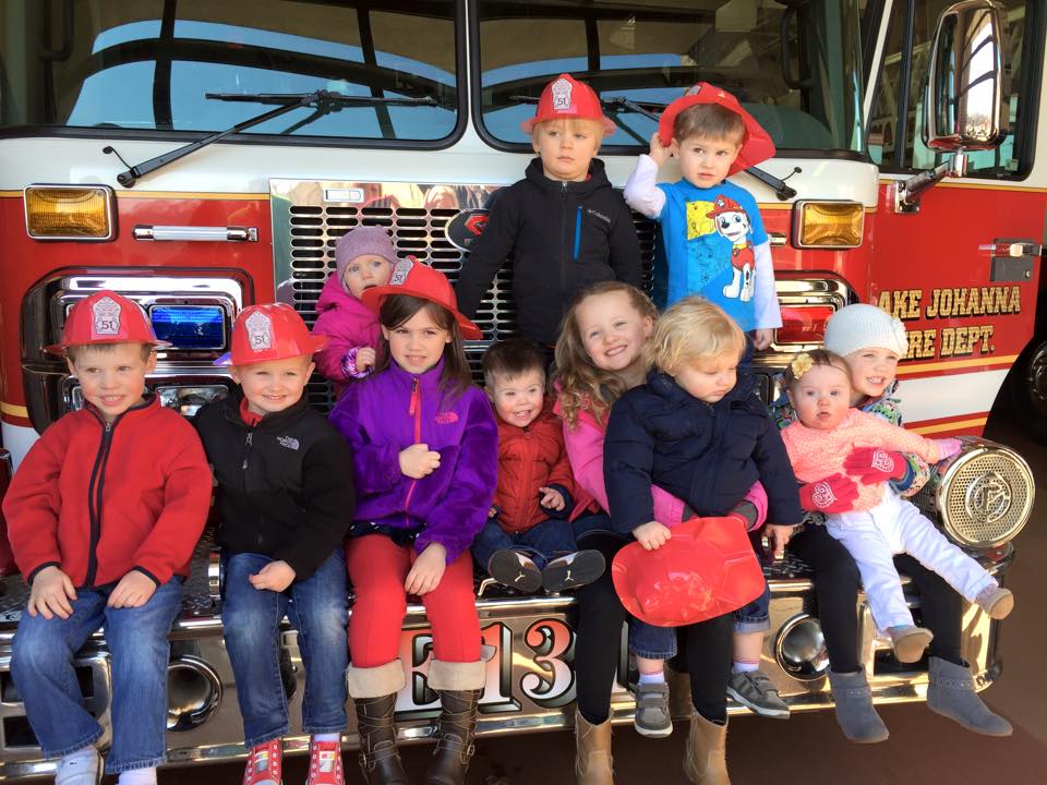 Our crew at the fire station! &nbsp;