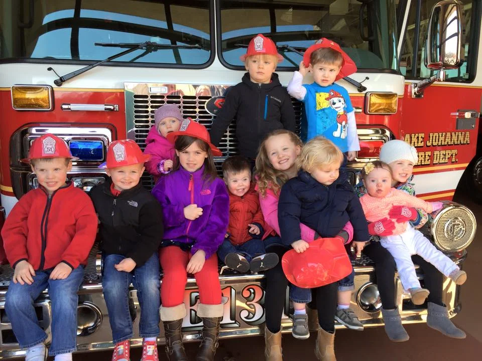 Our crew at the fire station! 