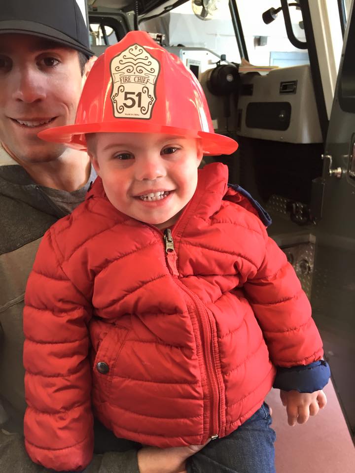 Look at that handsome fireman! 