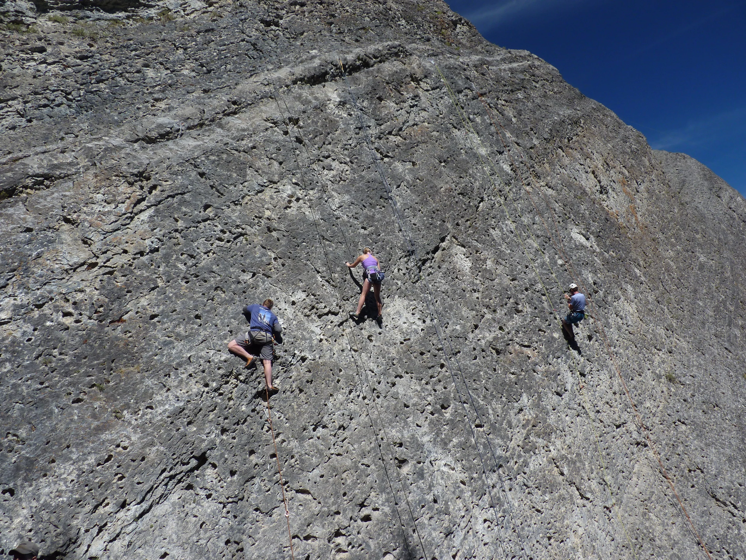 Sport climbing, Grassi Lks, Canmore
