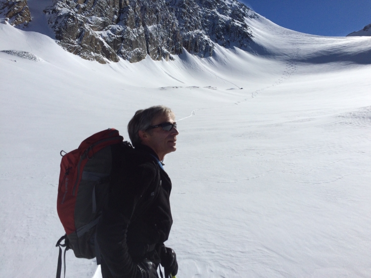 The Author on the way up Robertson (photo by Ross)