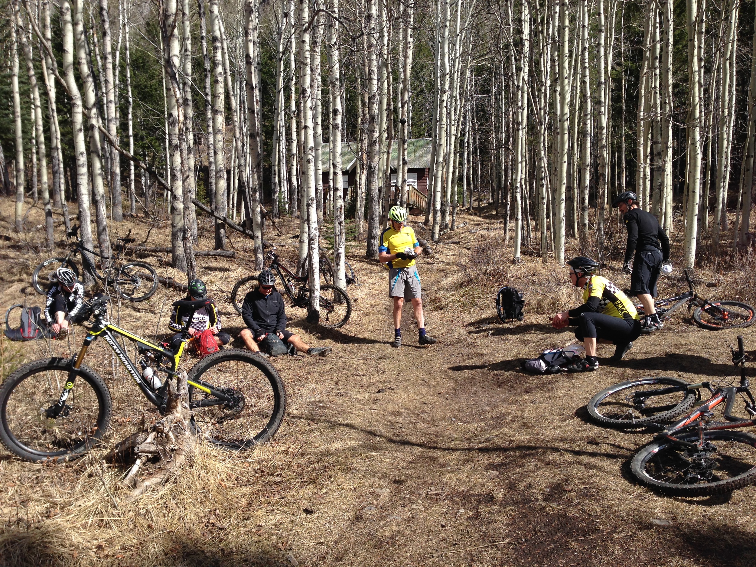 Warden's cabin, 15 km.